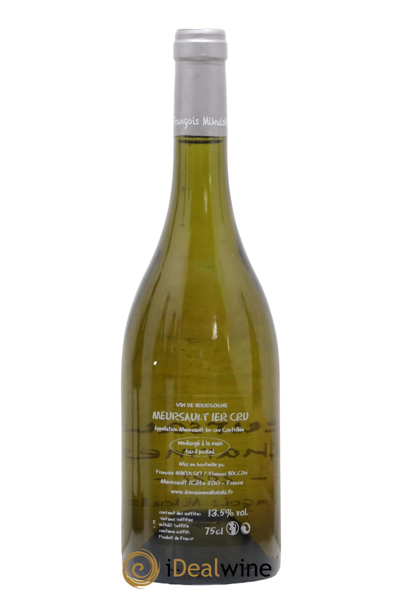 Meursault 1er Cru Charmes François Mikulski 2022 - Lot of 1 bottle - 1