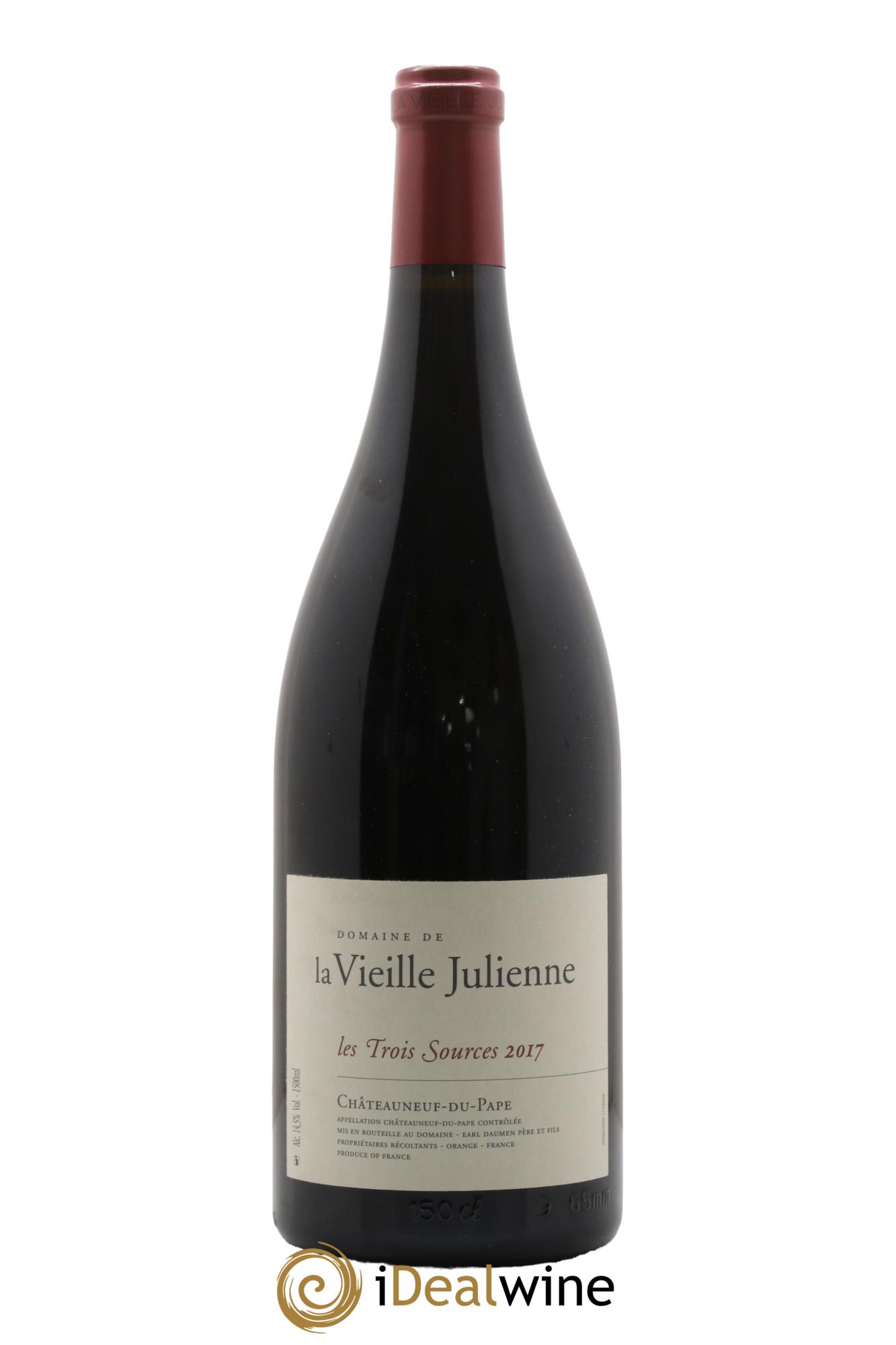 Châteauneuf-du-Pape Vieille Julienne (Domaine de la) Les Trois Sources Jean-Paul Daumen 2017 - Lot of 1 magnum - 0