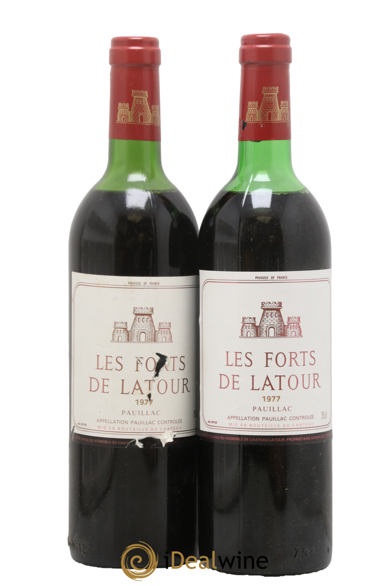 Les Forts de Latour Second Vin 1977 - Posten von 2 Flaschen - 0