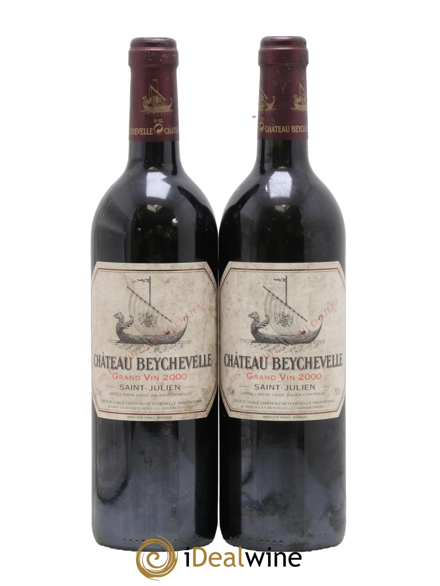 Château Beychevelle 4ème Grand Cru Classé 2000 - Lot of 2 bottles - 0