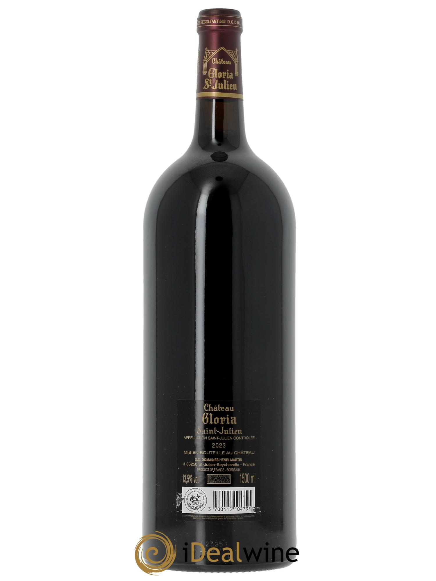 Château Gloria (CBO à partir de 6 mgs) 2023 - Lot de 1 magnum - 1