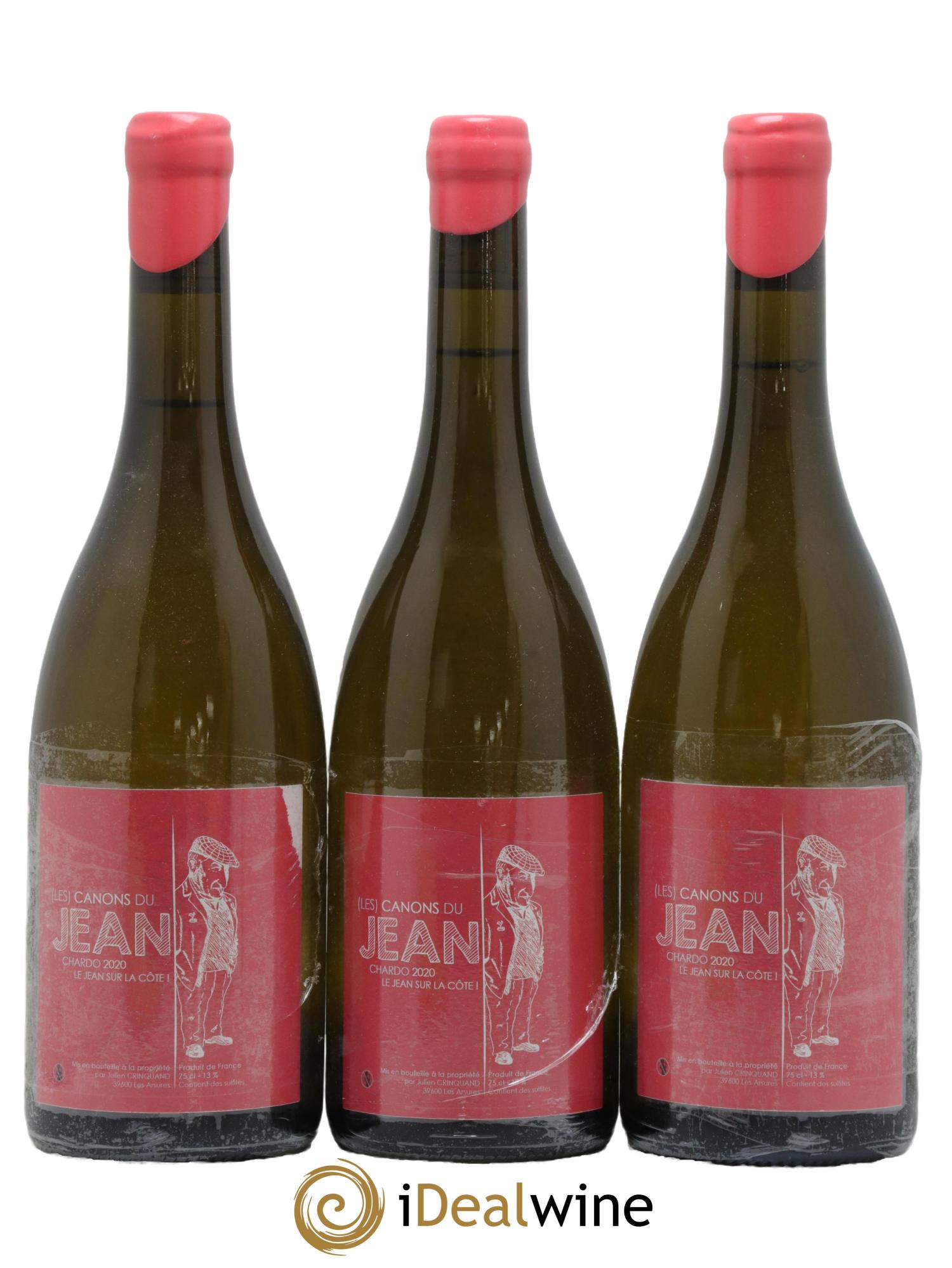 Vin de France Le Jean sur la Cote Les Canons du Jean Domaine Julien Crinquand 2020 - Lot de 3 bouteilles - 0