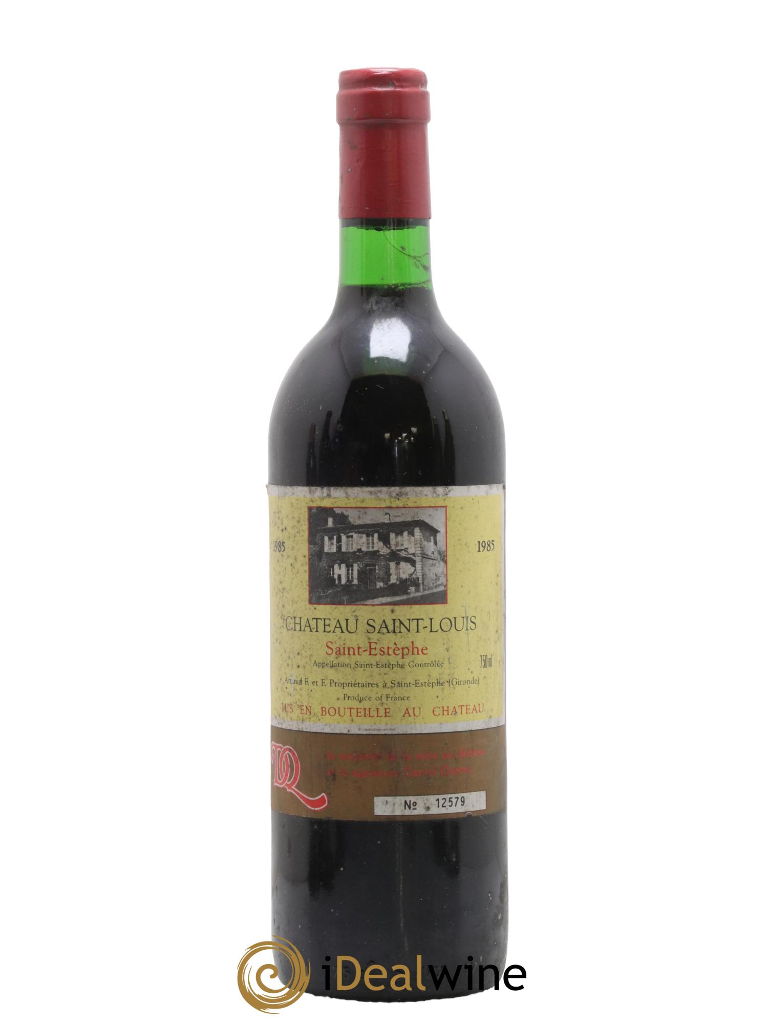 Saint-Estèphe Château Saint Louis 1985 - Lotto di 1 bottiglia - 0