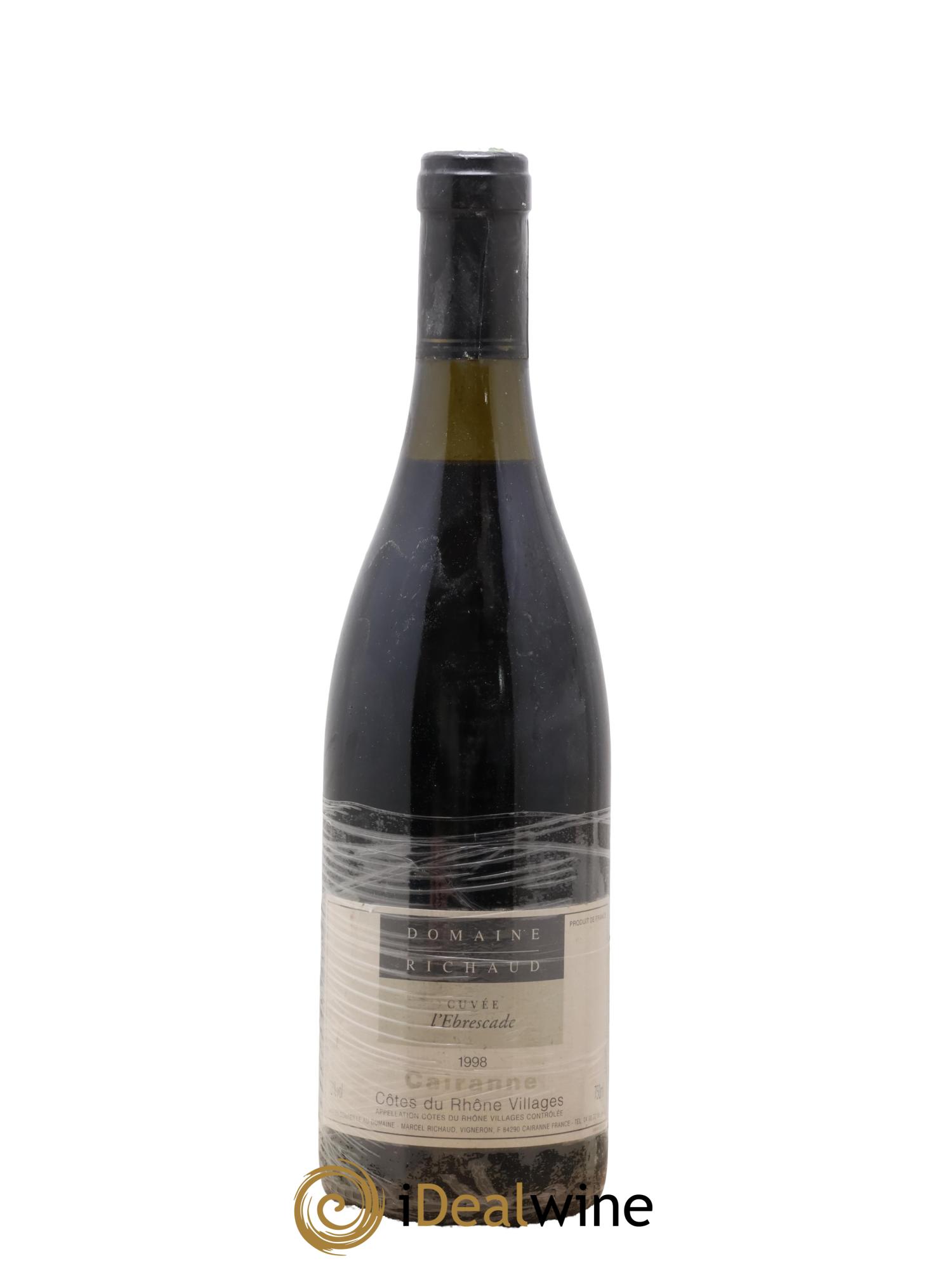 Cairanne Ebrescade Marcel Richaud 1998 - Lotto di 1 bottiglia - 0