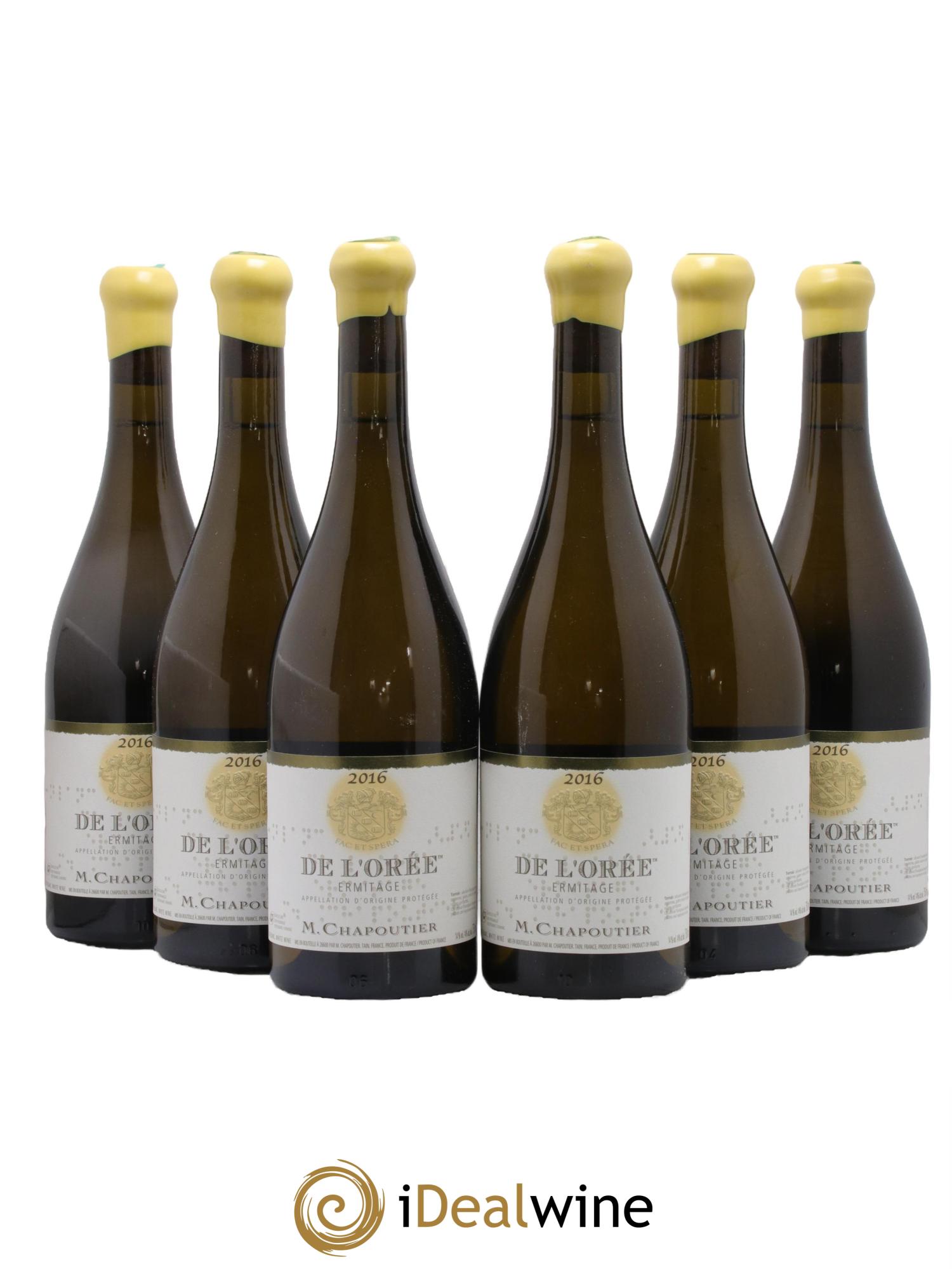 Hermitage Ermitage de l'Orée Chapoutier 2016 - Lot de 6 bouteilles - 0