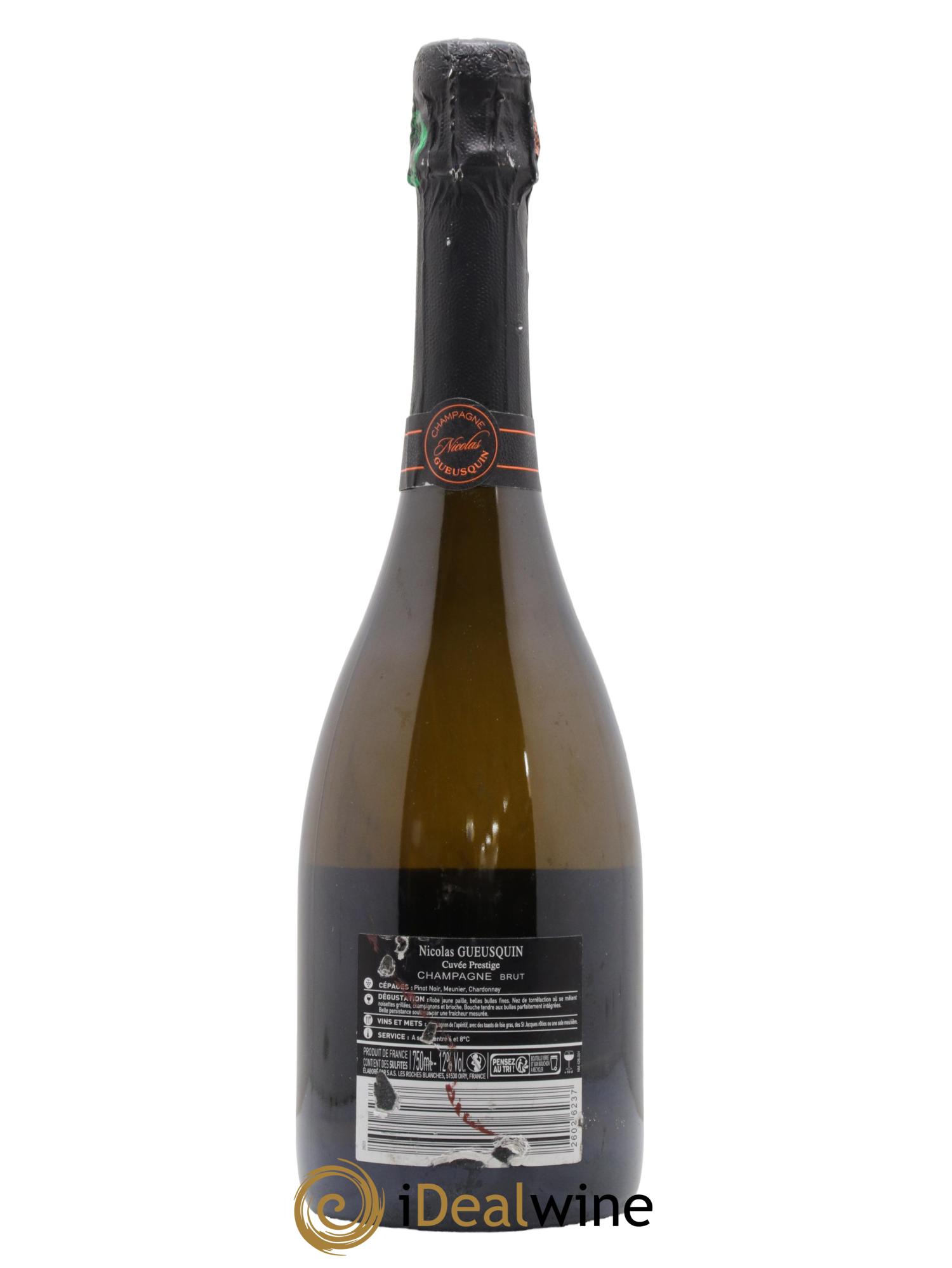 Champagne Brut cuvée Prestige Geusquin - Lot de 1 bouteille - 1
