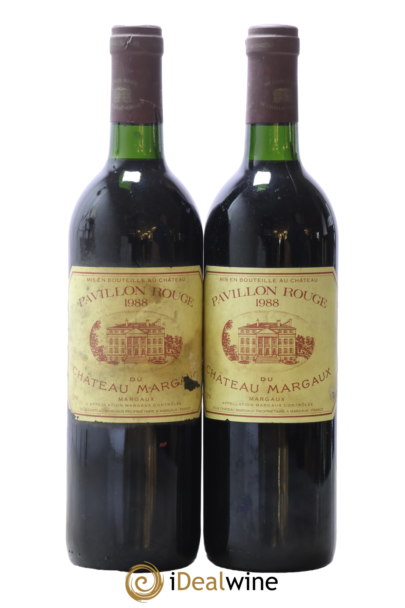 Pavillon Rouge du Château Margaux Second Vin 1988 - Lot de 2 bouteilles - 0