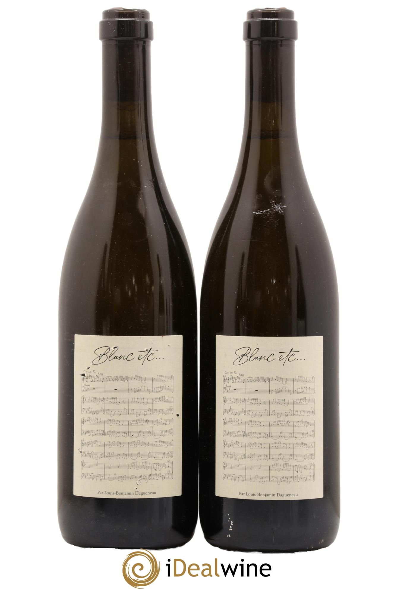 Vin de France Blanc Etc Dagueneau (Domaine Didier - Louis-Benjamin) 2018 - Lot de 2 bouteilles - 0
