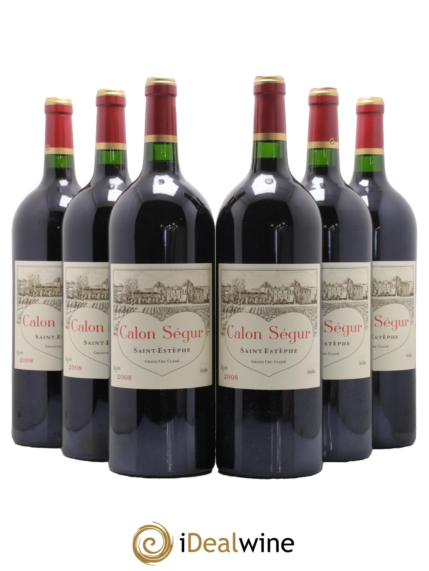 Château Calon Ségur 3ème Grand Cru Classé 2008 - Lot de 6 magnums - 0