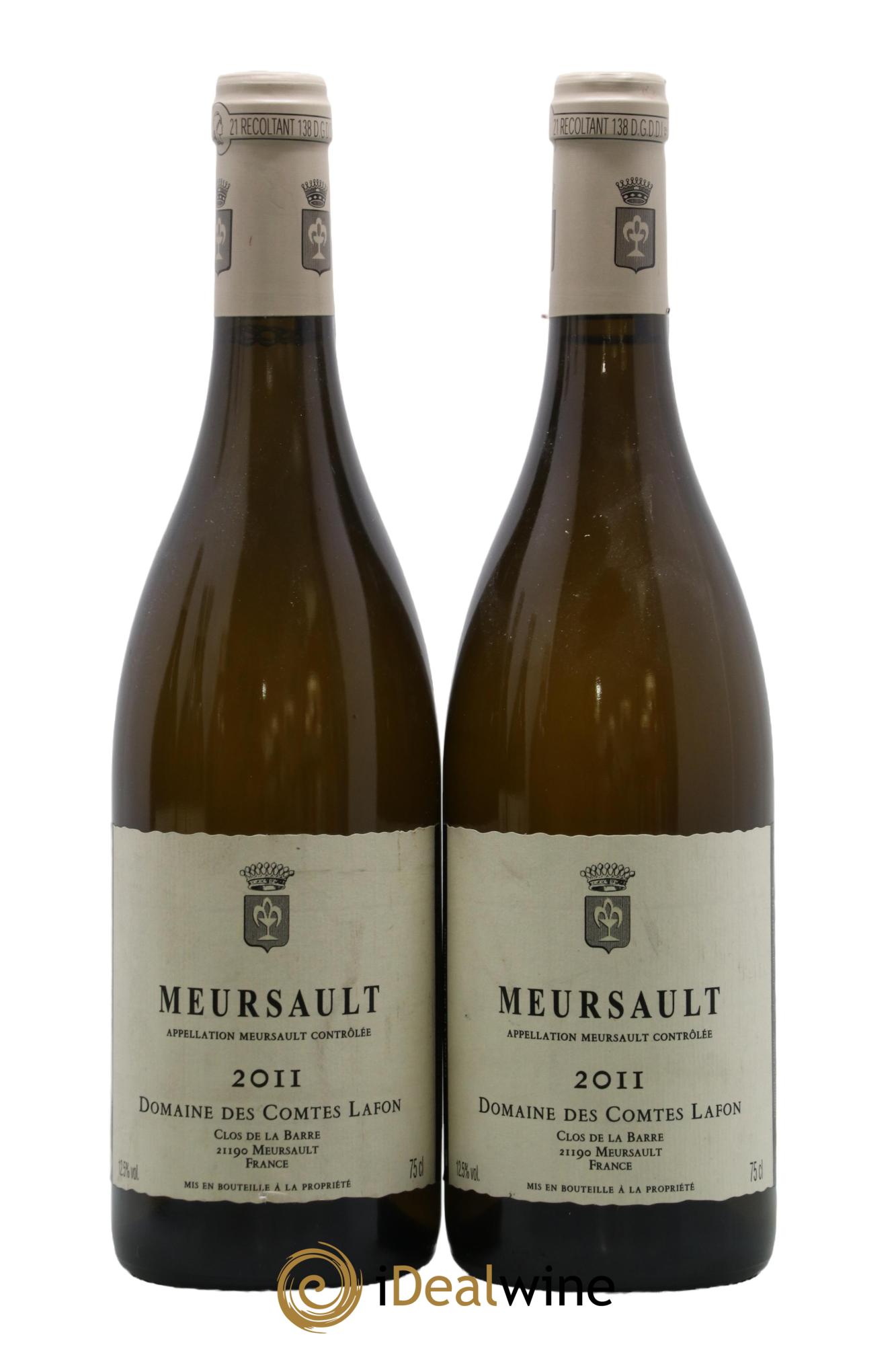 Meursault Comtes Lafon (Domaine des) 2011 - Lot de 2 bouteilles - 0
