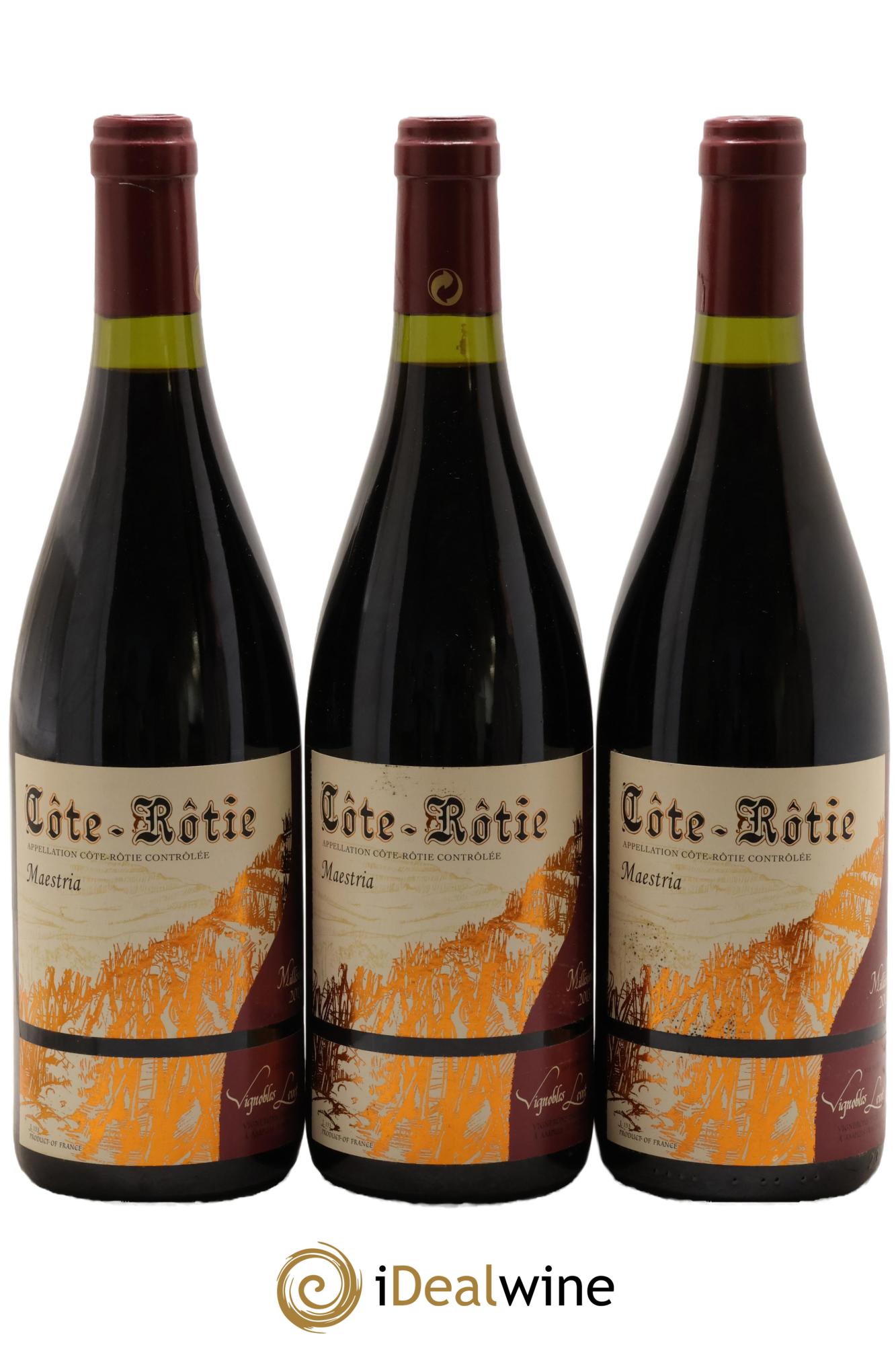 Côte-Rôtie Maestria Vignobles Levet 2013 - Lot de 3 bouteilles - 0