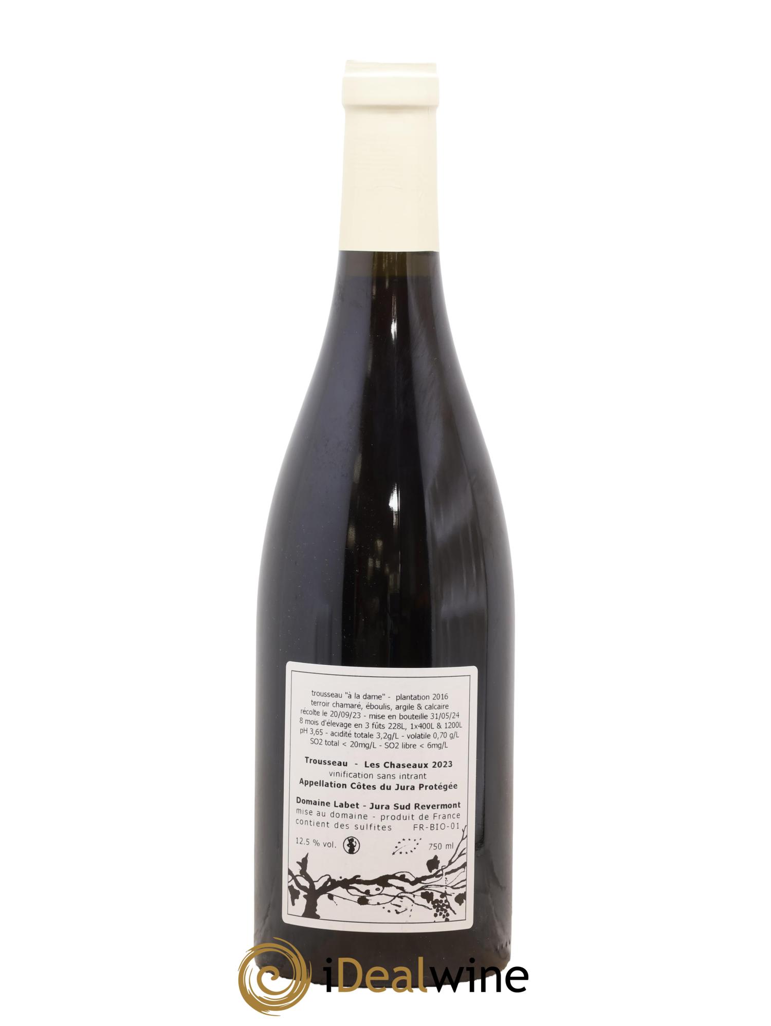 Côtes du Jura Trousseau Les Chaseaux Romain - Julien  - Charline Labet 2023 - Lotto di 1 bottiglia - 1