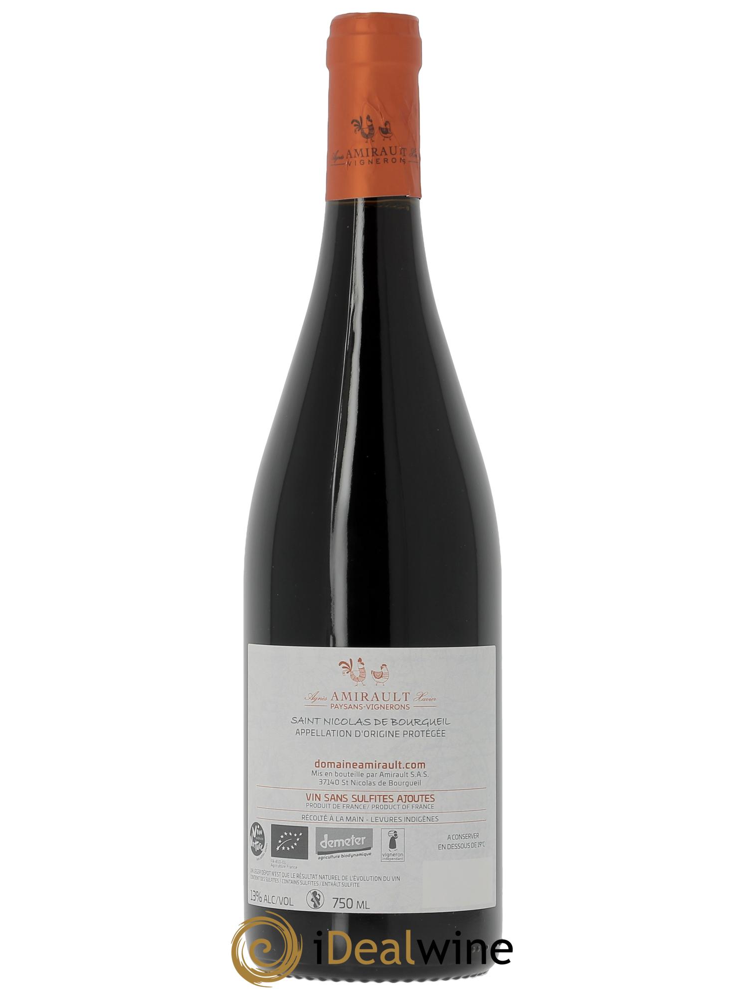 Saint-Nicolas de Bourgueil La Ferme des Fontaines Agnès et Xavier Amirault  2022 - Lotto di 1 bottiglia - 1
