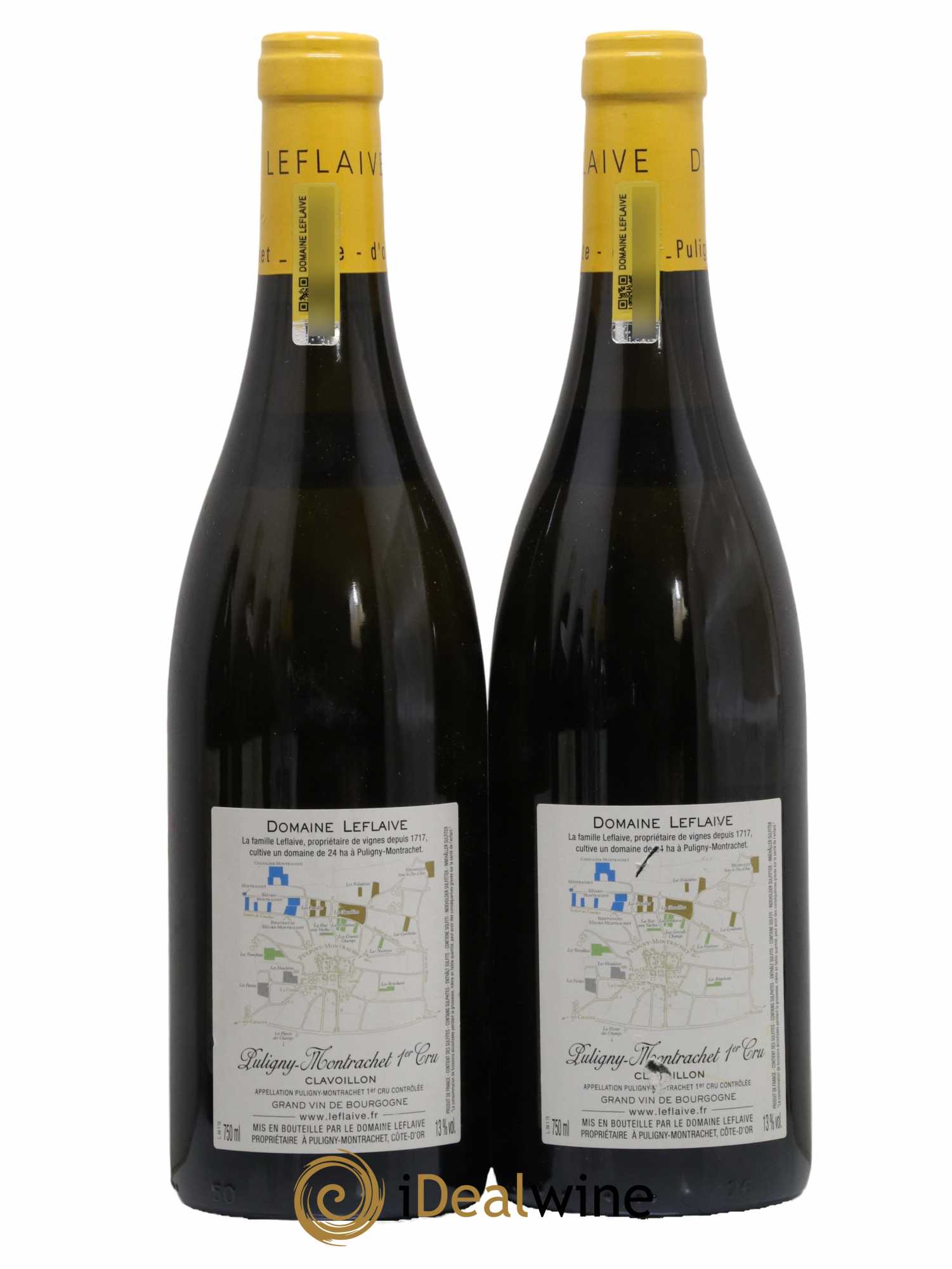 Puligny-Montrachet 1er Cru Clavoillon Leflaive (Domaine)  2015 - Lot of 2 bottles - 1