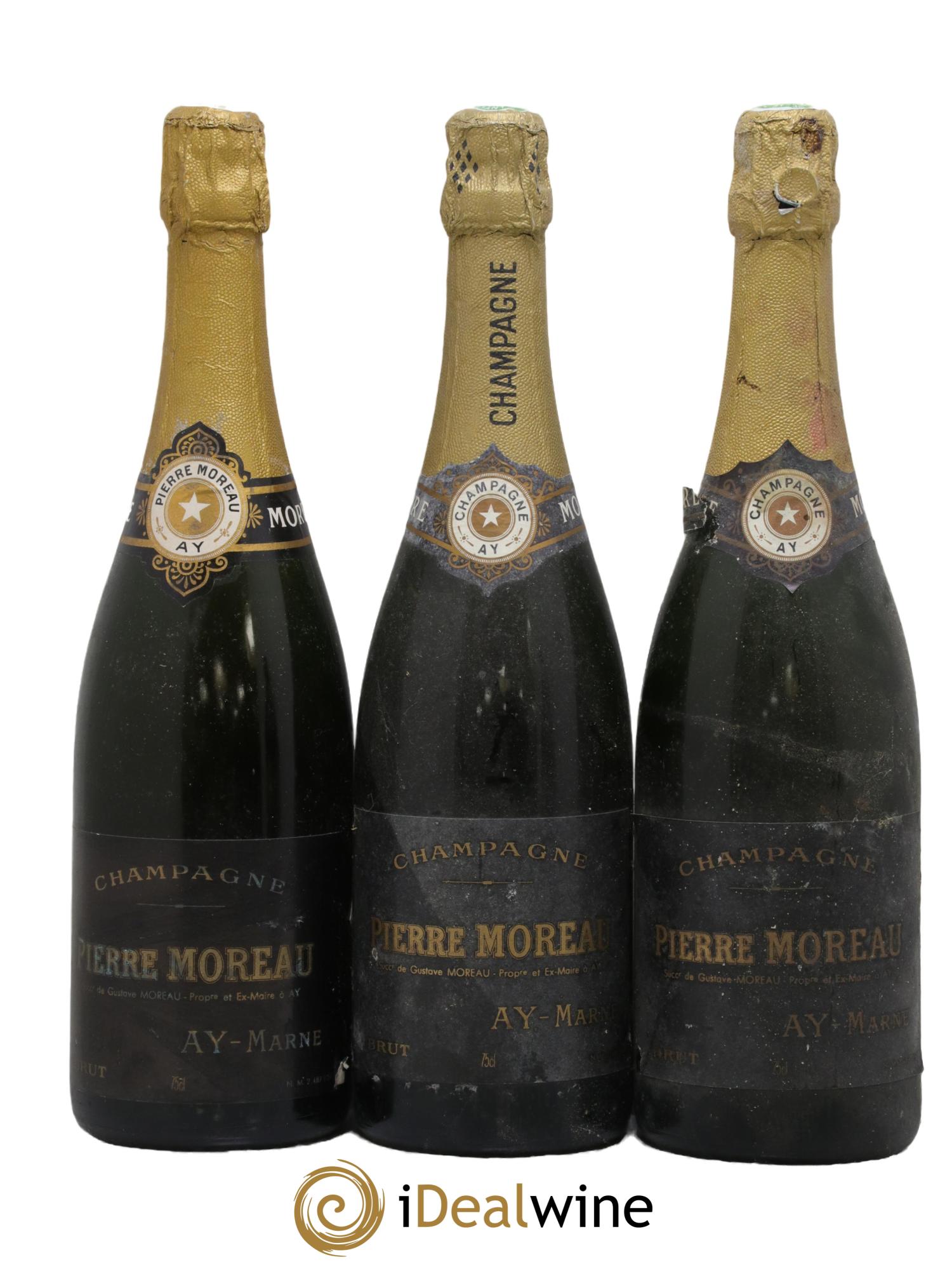 Champagne Brut Pierre Moreau - Lot de 3 bouteilles - 0
