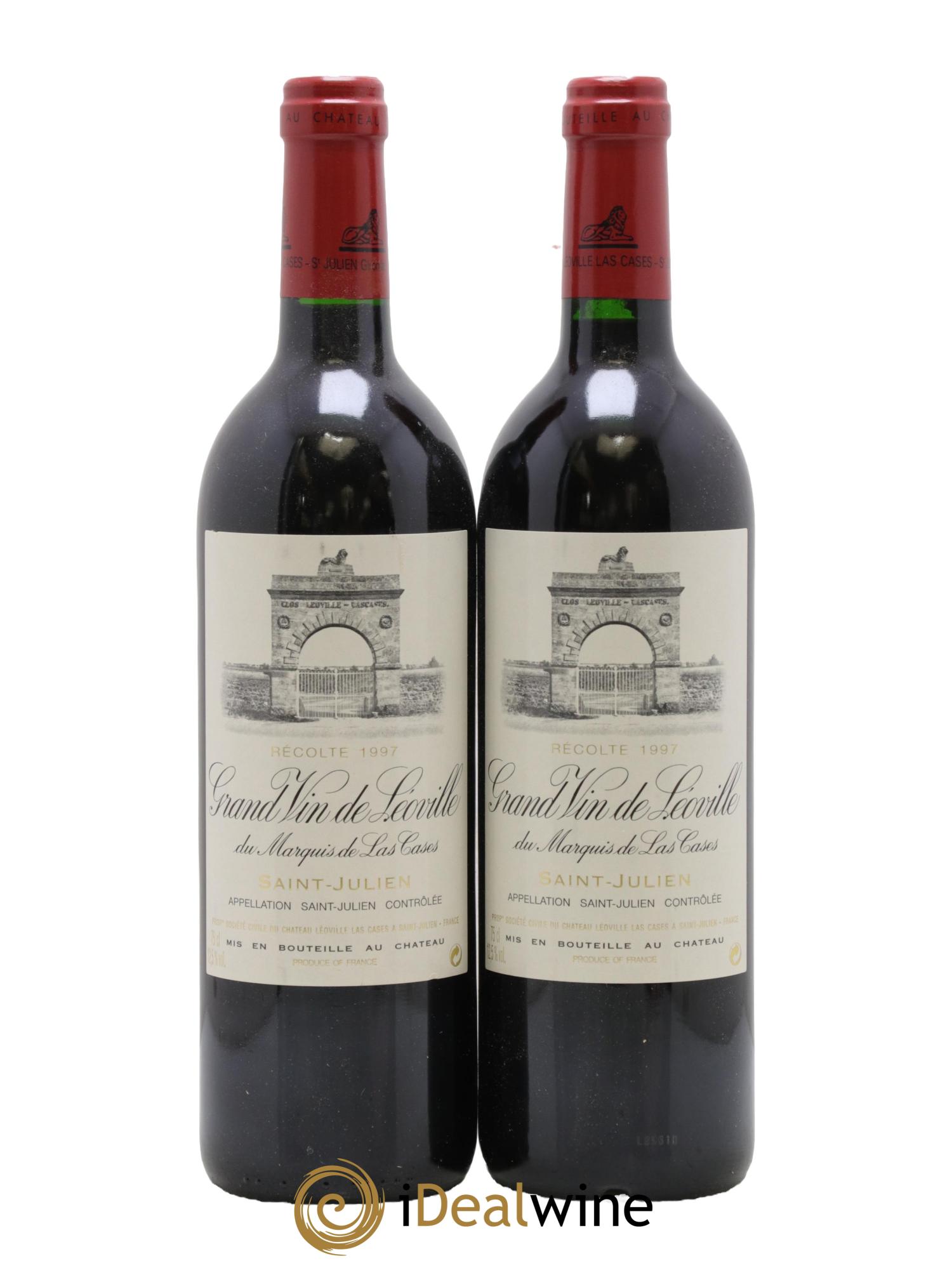 Château Léoville Las Cases 2ème Grand Cru Classé 1997 - Posten von 2 Flaschen - 0