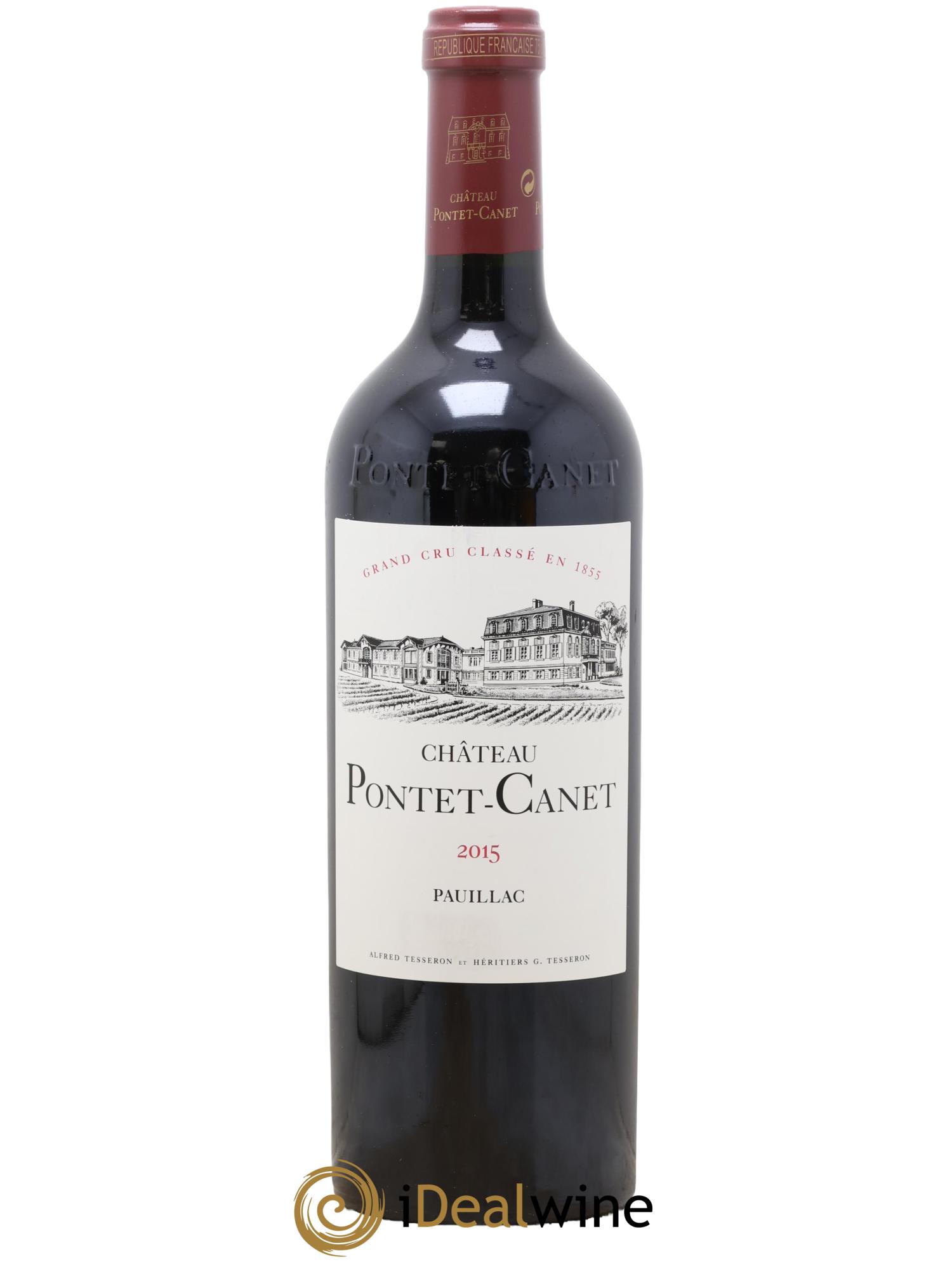 Château Pontet Canet 5ème Grand Cru Classé 2015 - Lot de 1 bouteille - 0