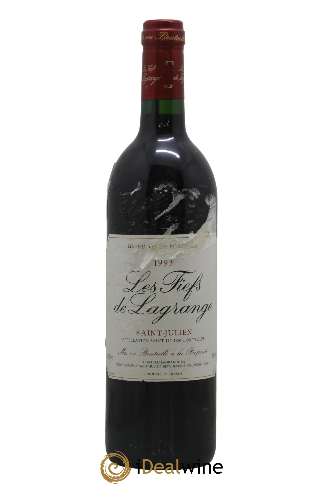 Les Fiefs de Lagrange Second Vin 1993 - Lot of 1 bottle - 0