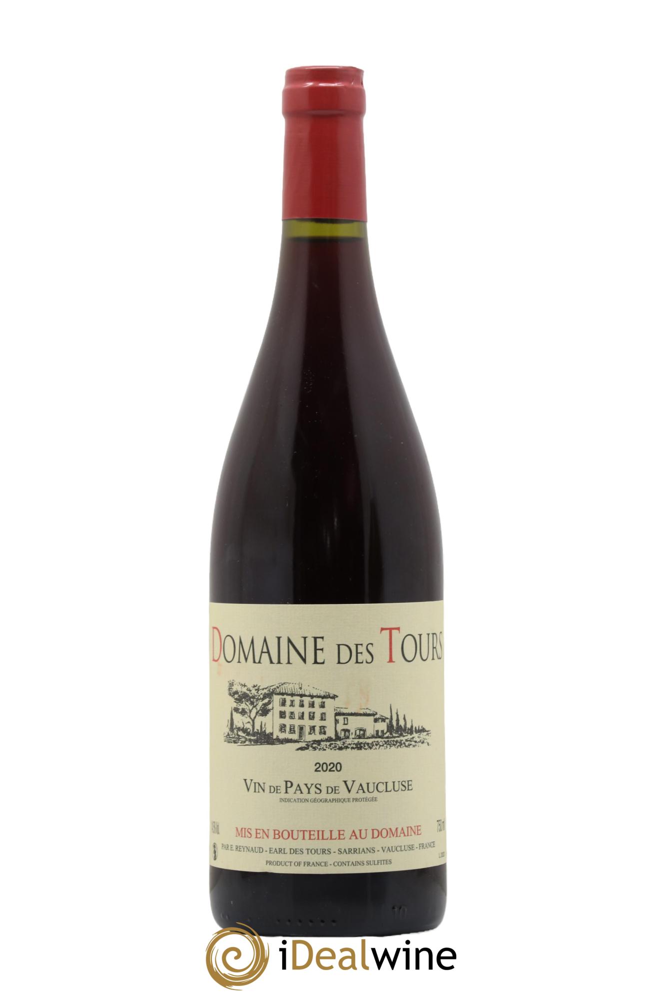 Vaucluse (Vin de Pays de Vaucluse) Domaine des Tours Emmanuel Reynaud 2020 - Lot de 1 bouteille - 0