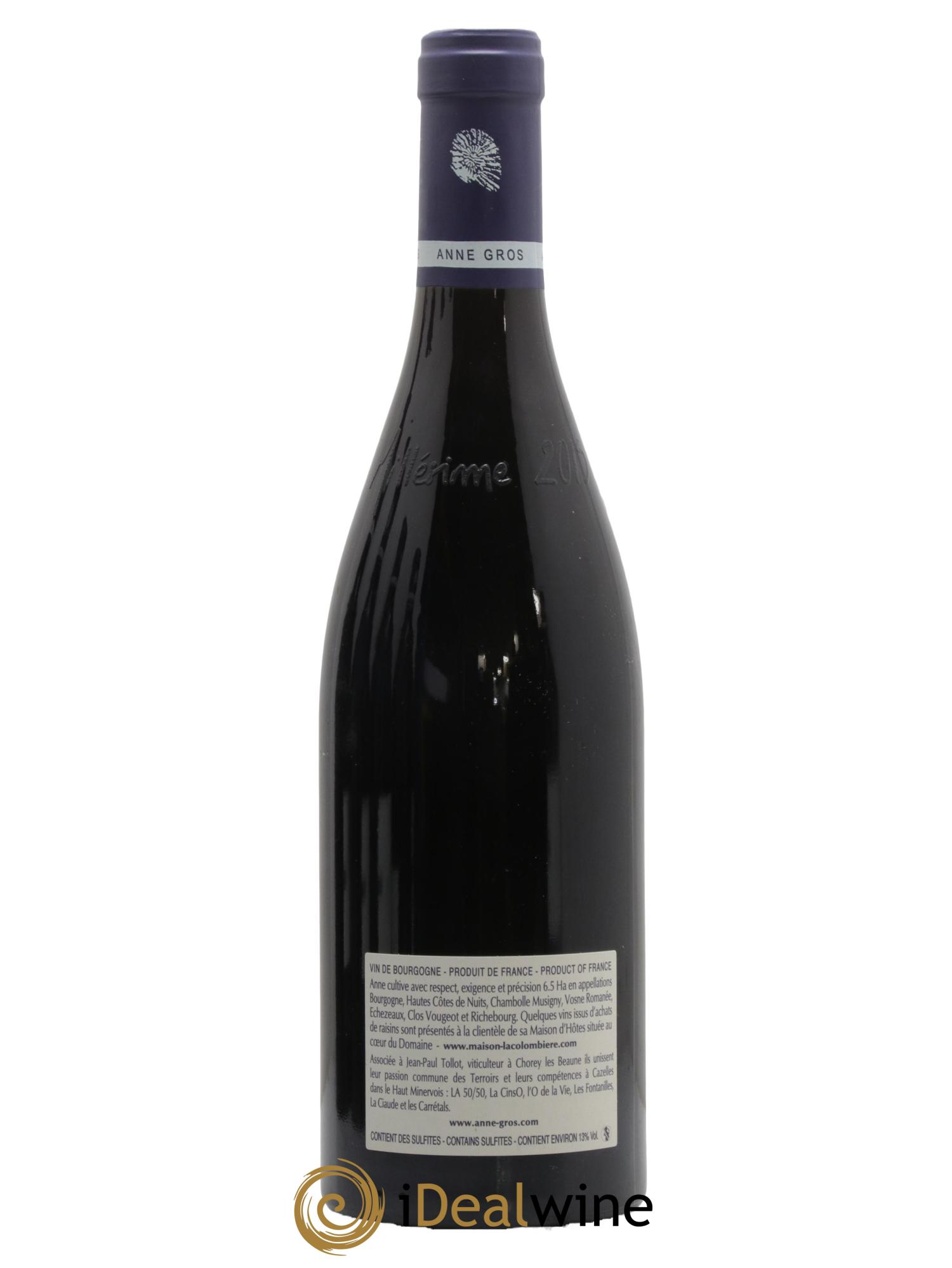 Richebourg Grand Cru Anne Gros 2015 - Lot de 1 bouteille - 1