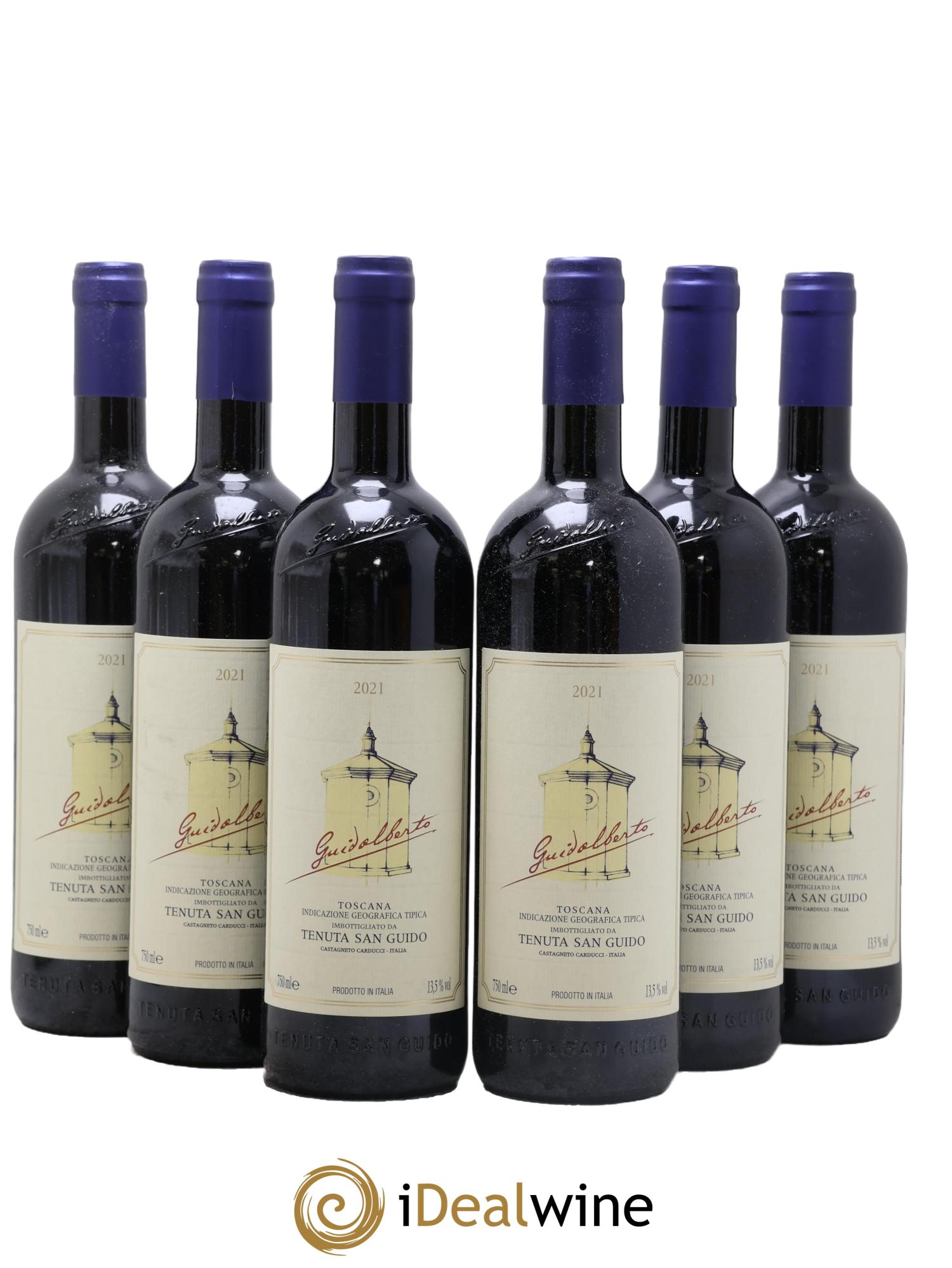 Toscana IGT Guidalberto Tenuta San Guido 2021 - Lotto di 6 bottiglie - 0