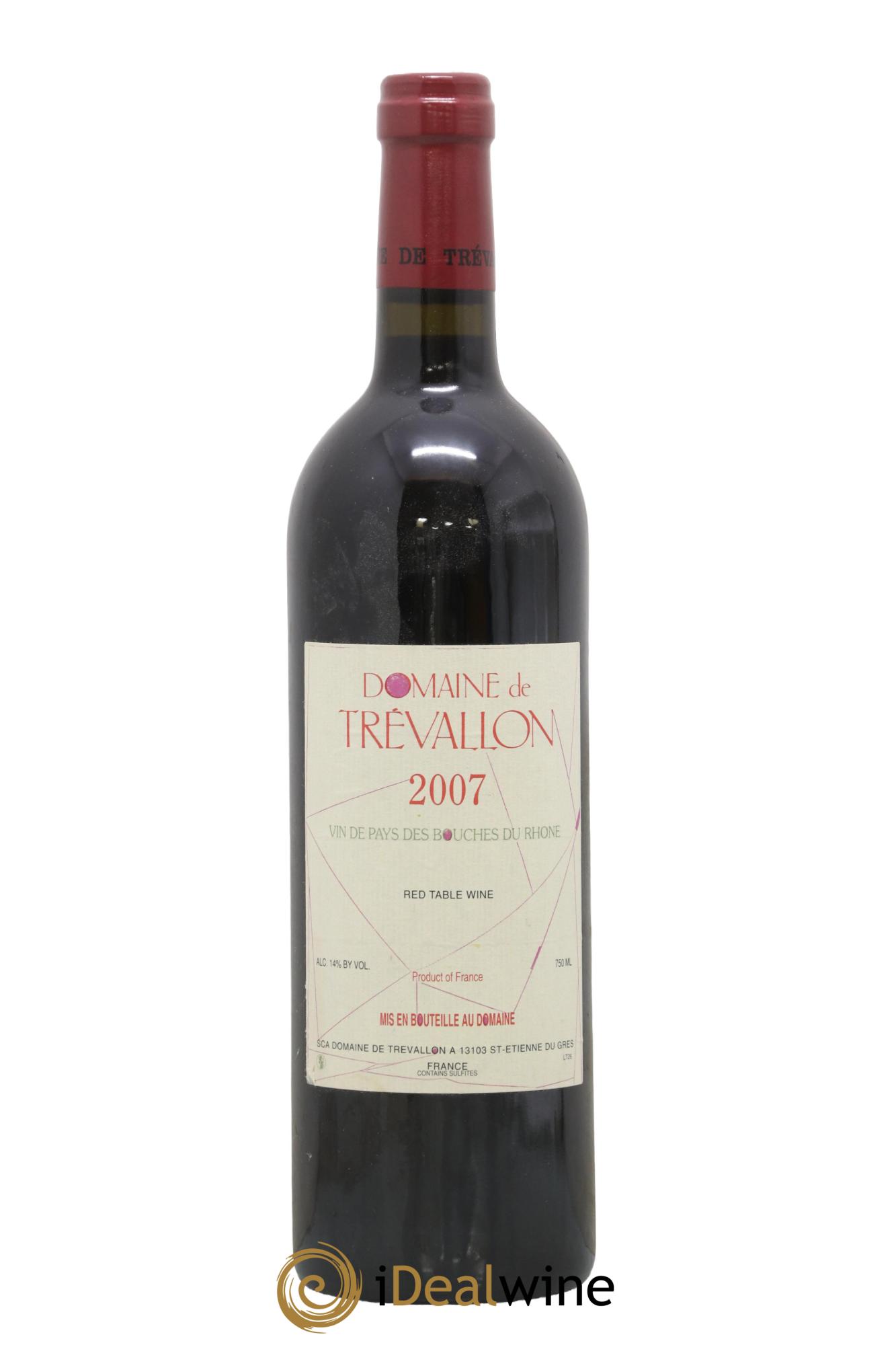 VDP Bouches du Rhône Trévallon (Domaine de) Eloi Dürrbach 2007 - Lot de 1 bouteille - 0
