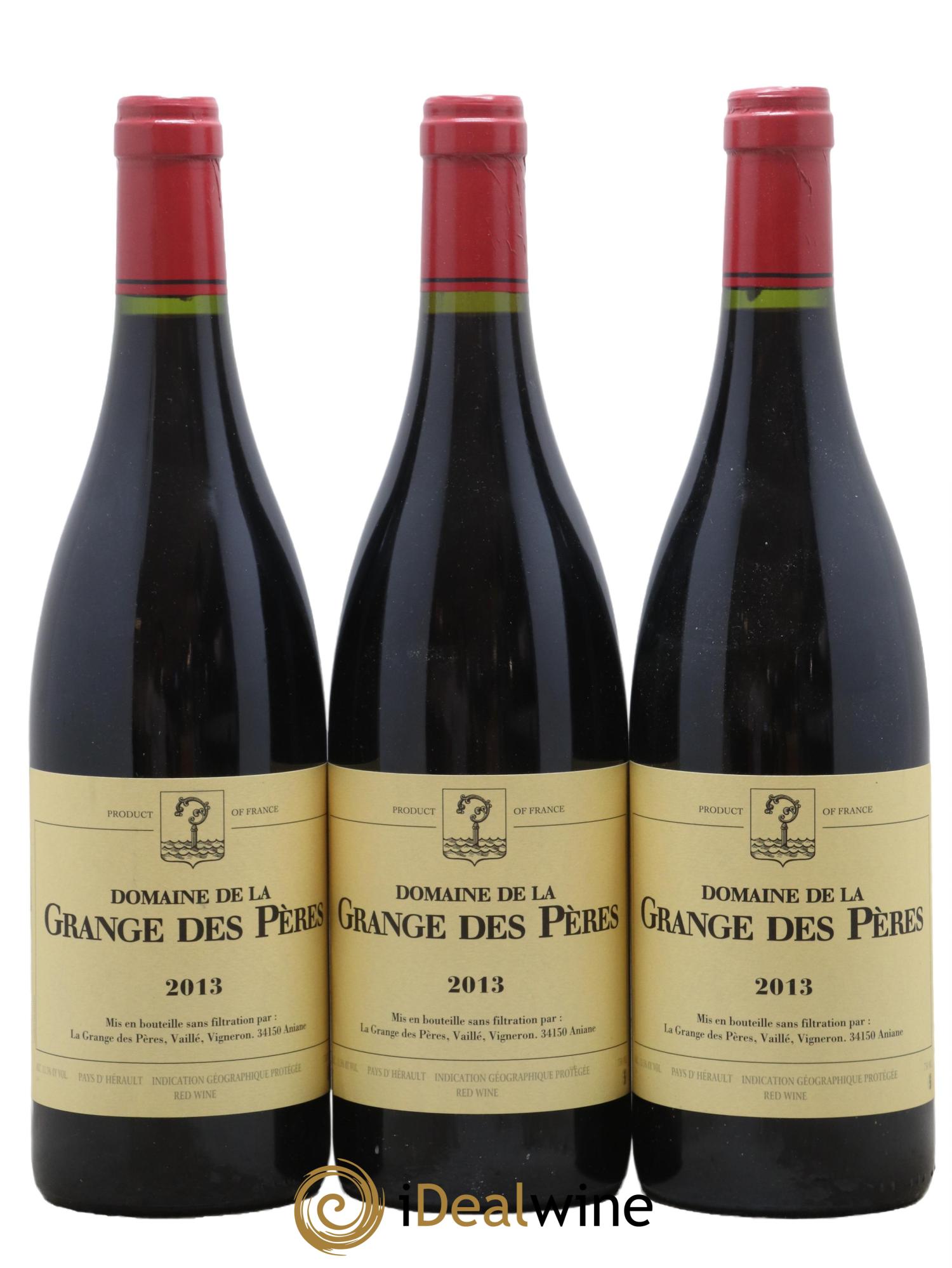 Pays d'Hérault Grange des Pères Laurent Vaillé 2013 - Lot de 3 bouteilles - 0