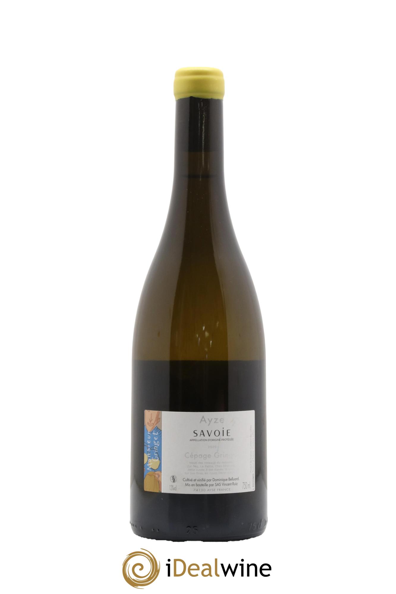 Vin de Savoie Monsieur Gringet Domaine Belluard 2020 - Lot de 1 bouteille - 1