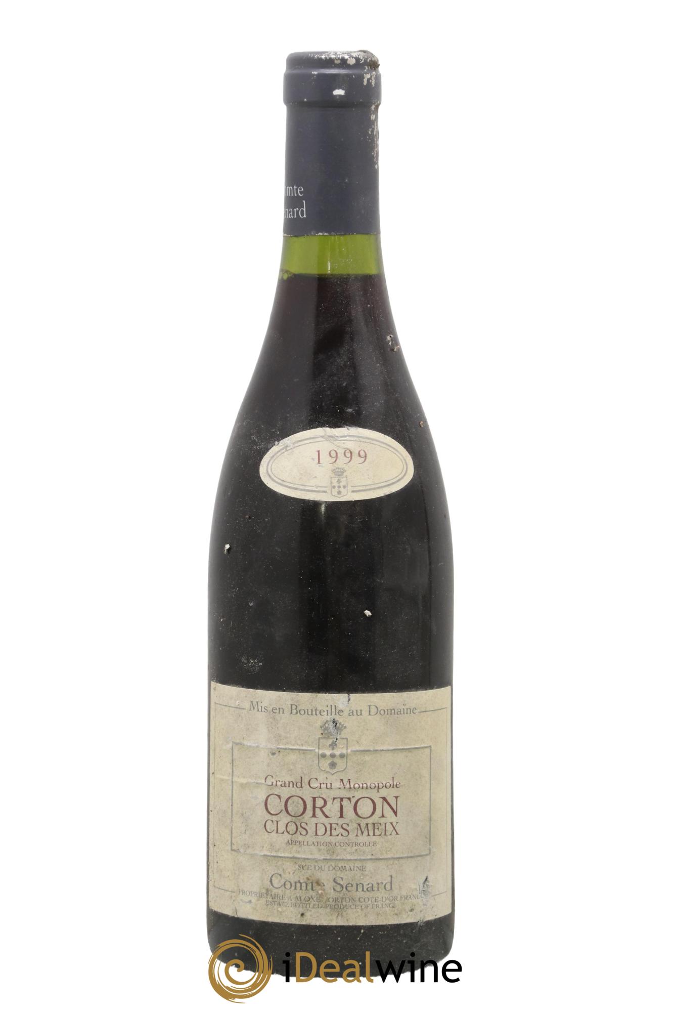 Corton Grand Cru Clos des Meix Monopole Comte Senard 1999 - Lot de 1 bouteille - 0