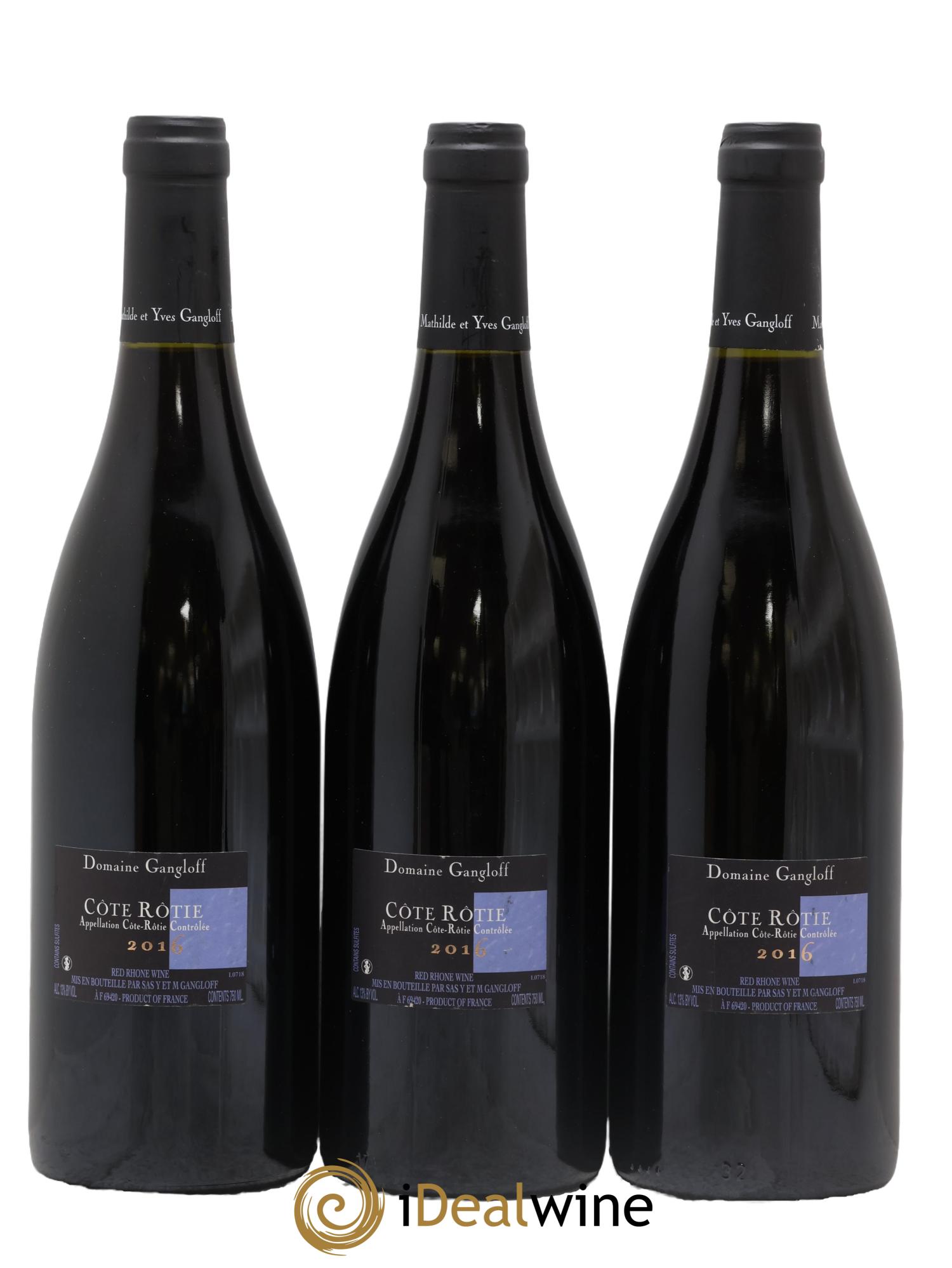 Côte-Rôtie La Barbarine Gangloff (Domaine) 2016 - Posten von 3 Flaschen - 1