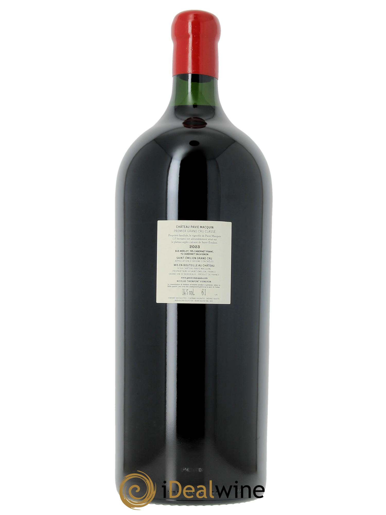 Château Pavie Macquin 1er Grand Cru Classé B  2023 - Lot de 1 impériale - 2