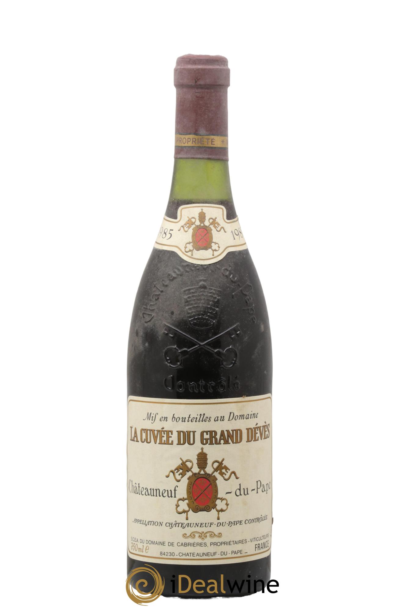 Châteauneuf-du-Pape Grand Dèves Château Cabrières 1985 - Lot of 1 bottle - 0