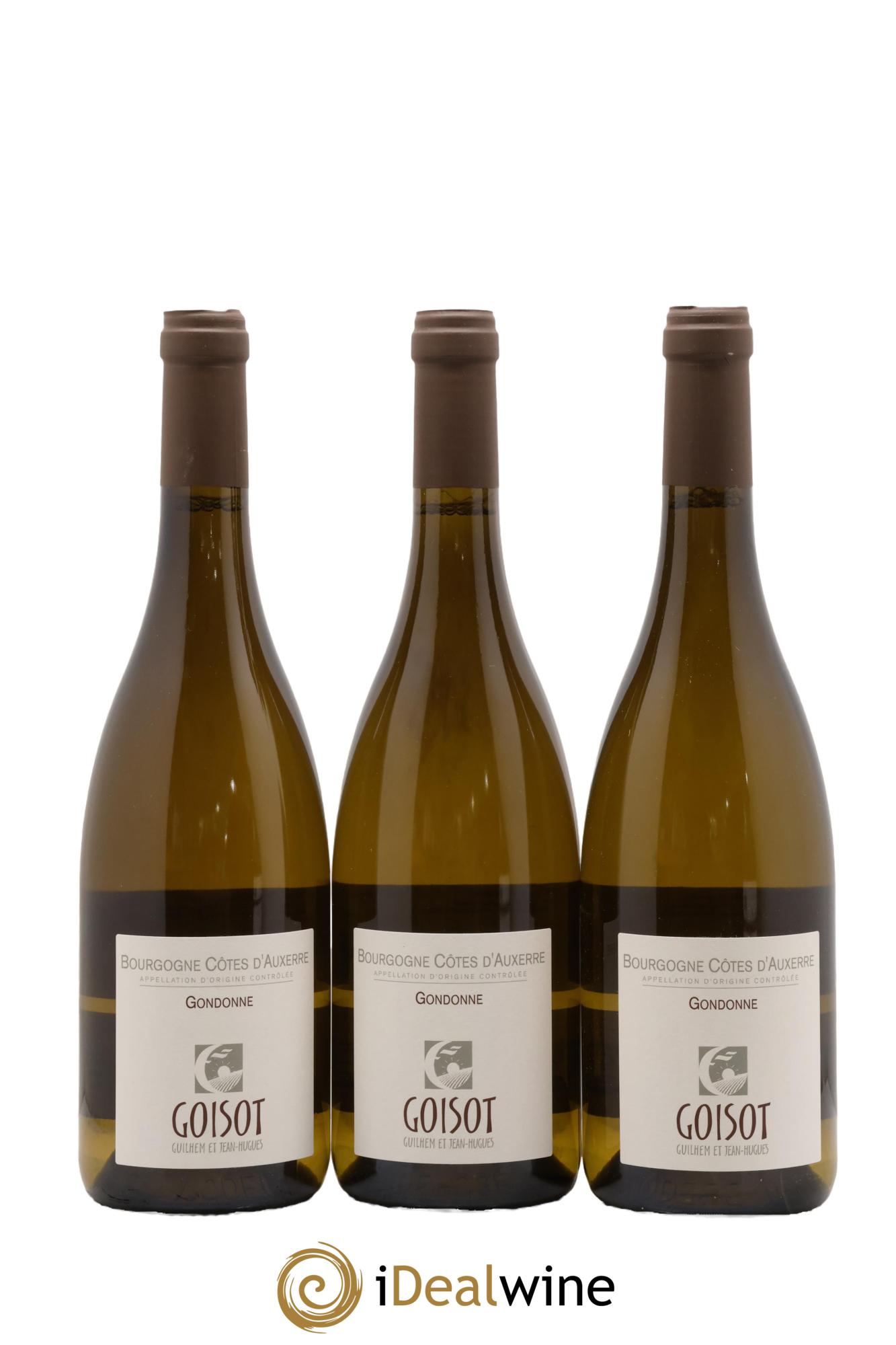 Bourgogne Côtes d'Auxerre Gondonne Goisot 2022 - Lot de 3 bouteilles - 0