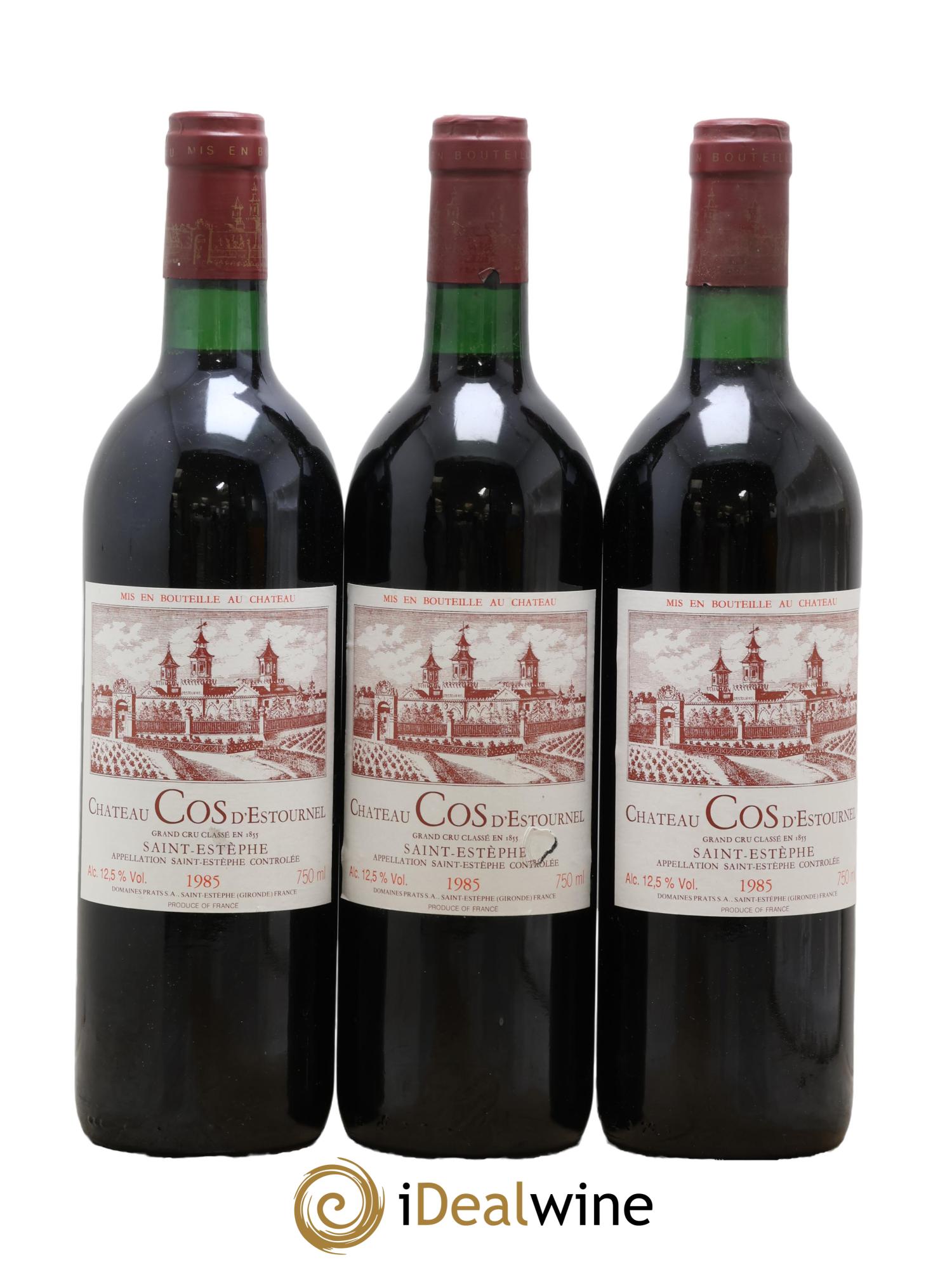 Cos d'Estournel 2ème Grand Cru Classé 1985 - Lot de 3 bouteilles - 0