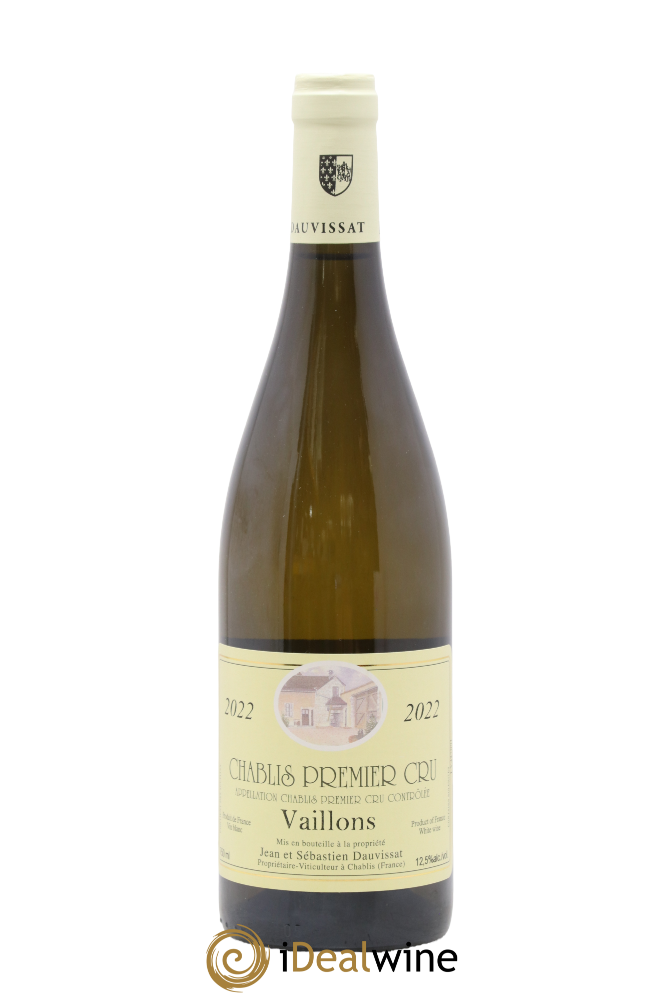Chablis 1er Cru Vaillons Jean & Sébastien Dauvissat 2022 - Lot de 1 bouteille - 0