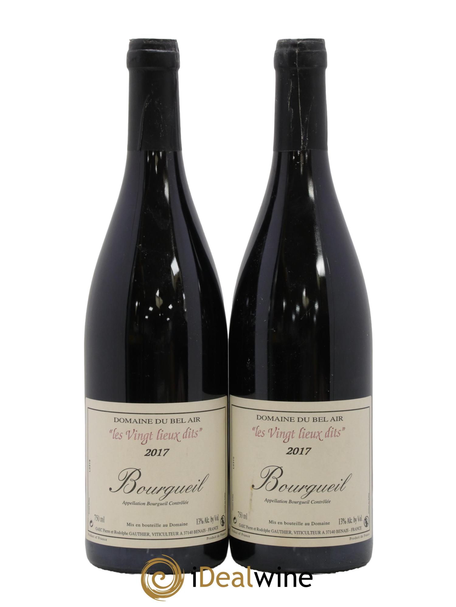 Bourgueil Vingt Lieux Dits Domaine du Bel Air 2017 - Lot de 2 bouteilles - 0