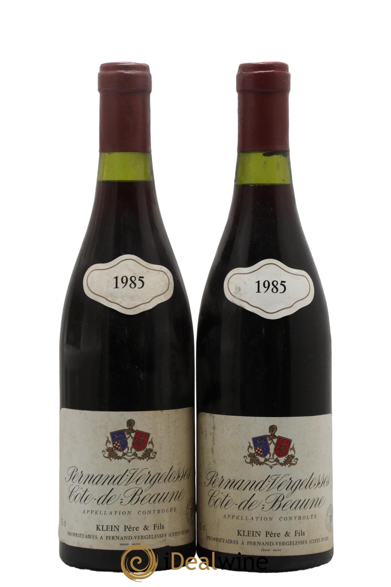 Pernand-Vergelesses Klein 1985 - Lot of 2 bottles - 0