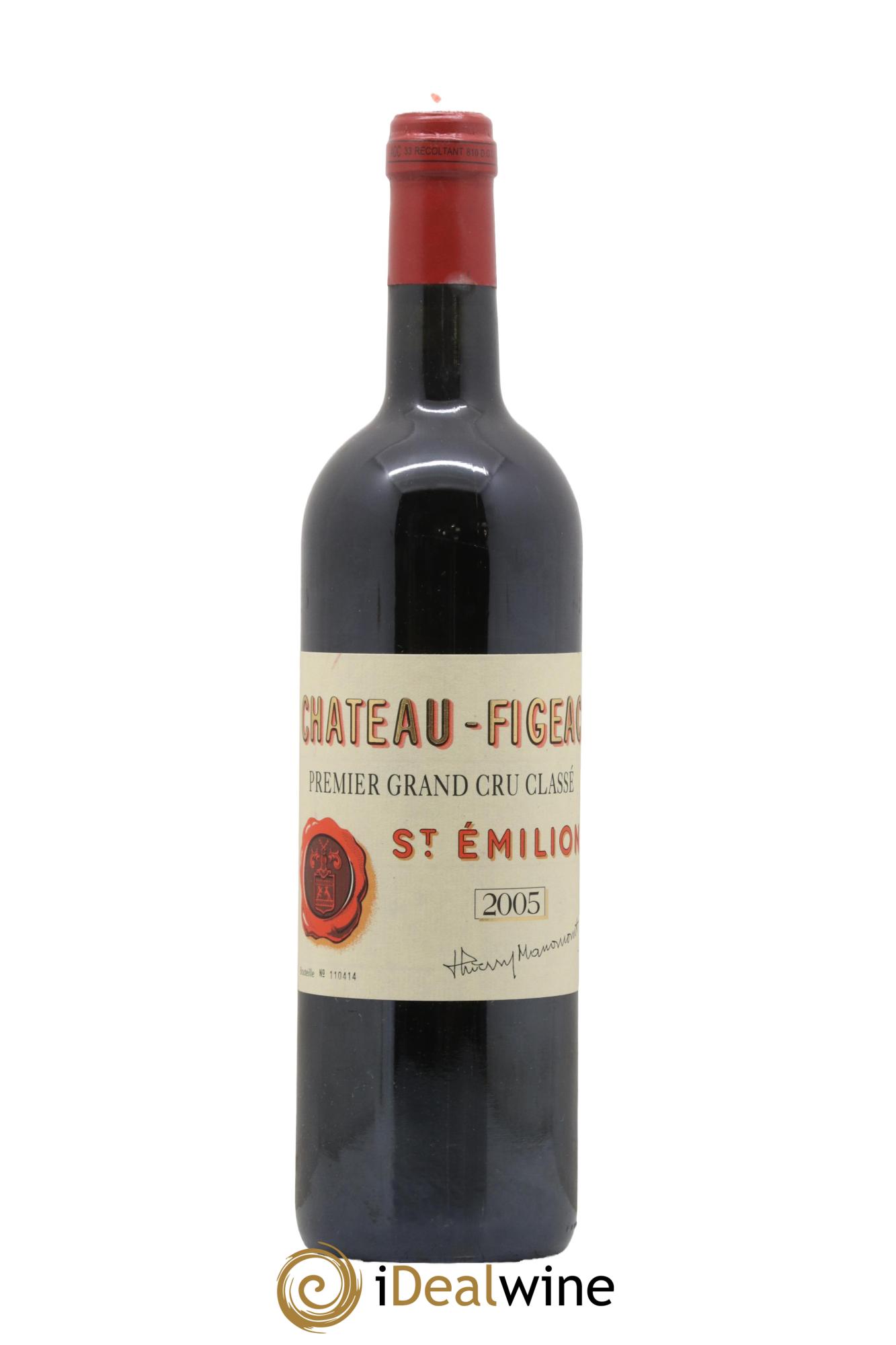 Château Figeac 1er Grand Cru Classé A 2005 - Lotto di 1 bottiglia - 0