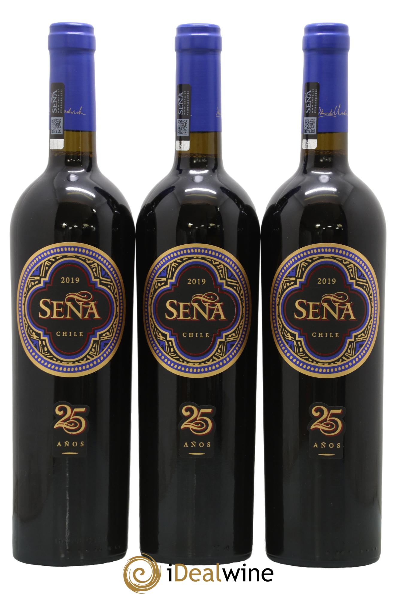 Chili Aconcagua Valley Domaine Sena 2019 - Lot de 3 bouteilles - 0