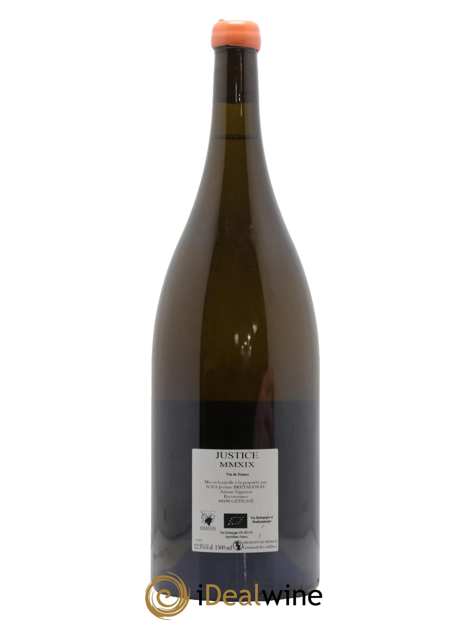 Vin de France La Justice Jérôme Bretaudeau - Domaine de Bellevue 2019 - Lot de 1 magnum - 1