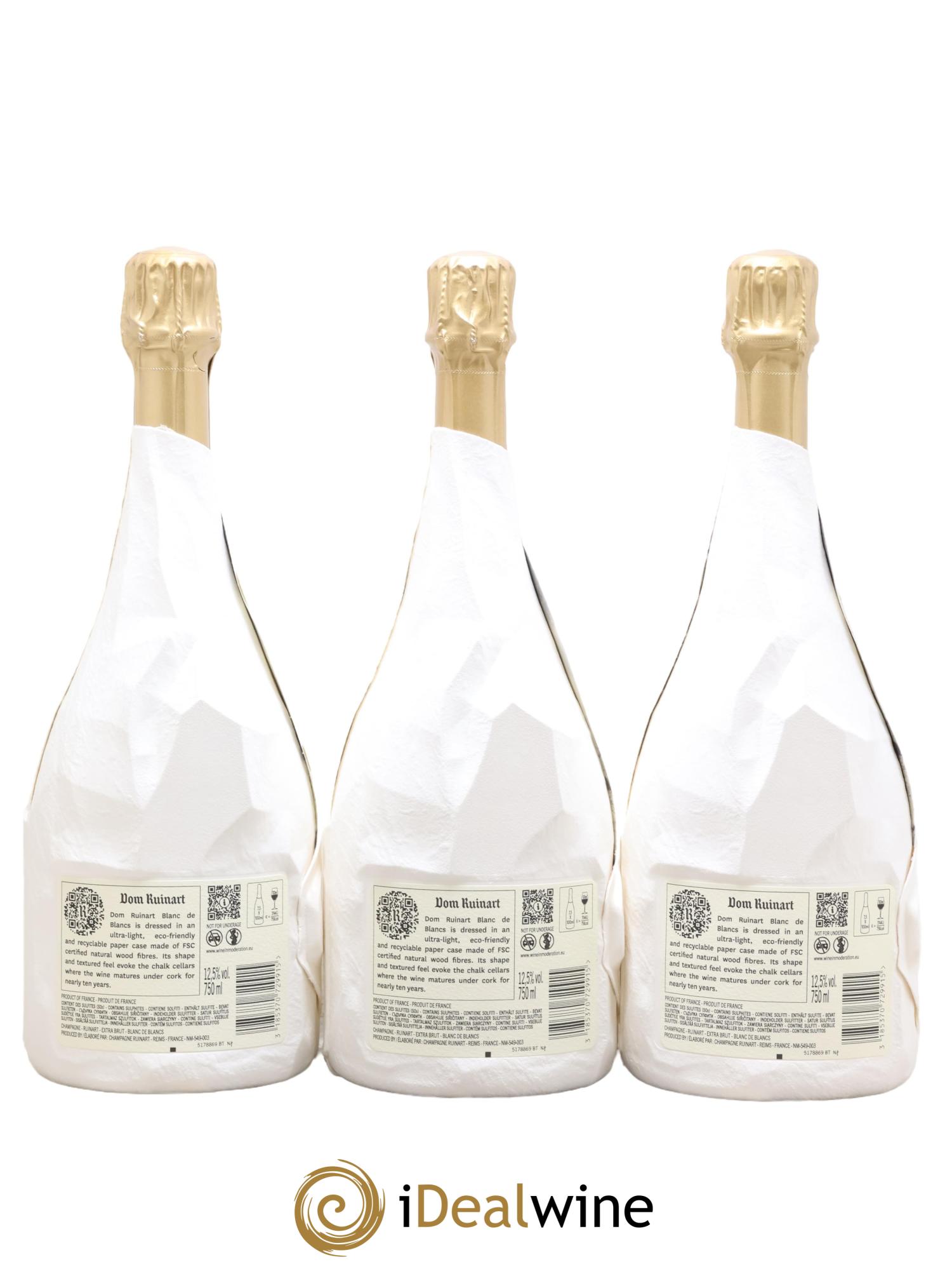 Dom Ruinart Brut Ruinart 2010 - Lot of 3 bottles - 1
