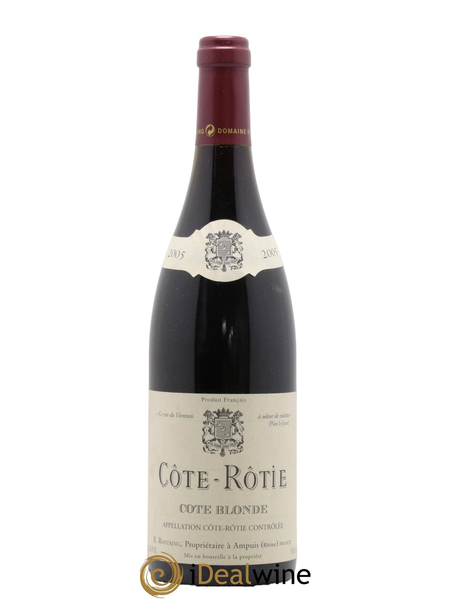 Côte-Rôtie Côte Blonde René Rostaing 2005 - Lot of 1 bottle - 0