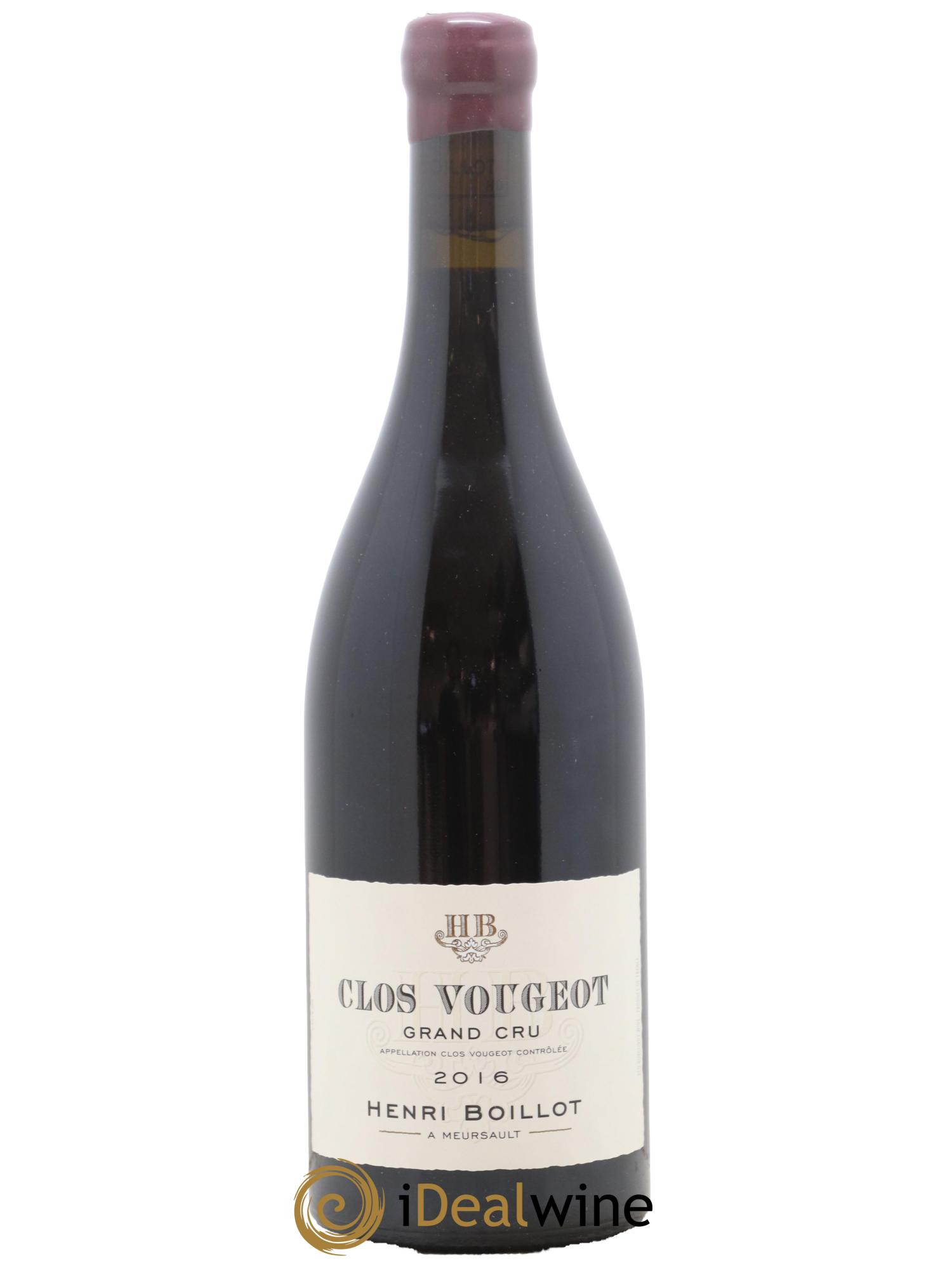 Clos de Vougeot Grand Cru Henri Boillot (Domaine) 2016 - Lot de 1 bouteille - 0