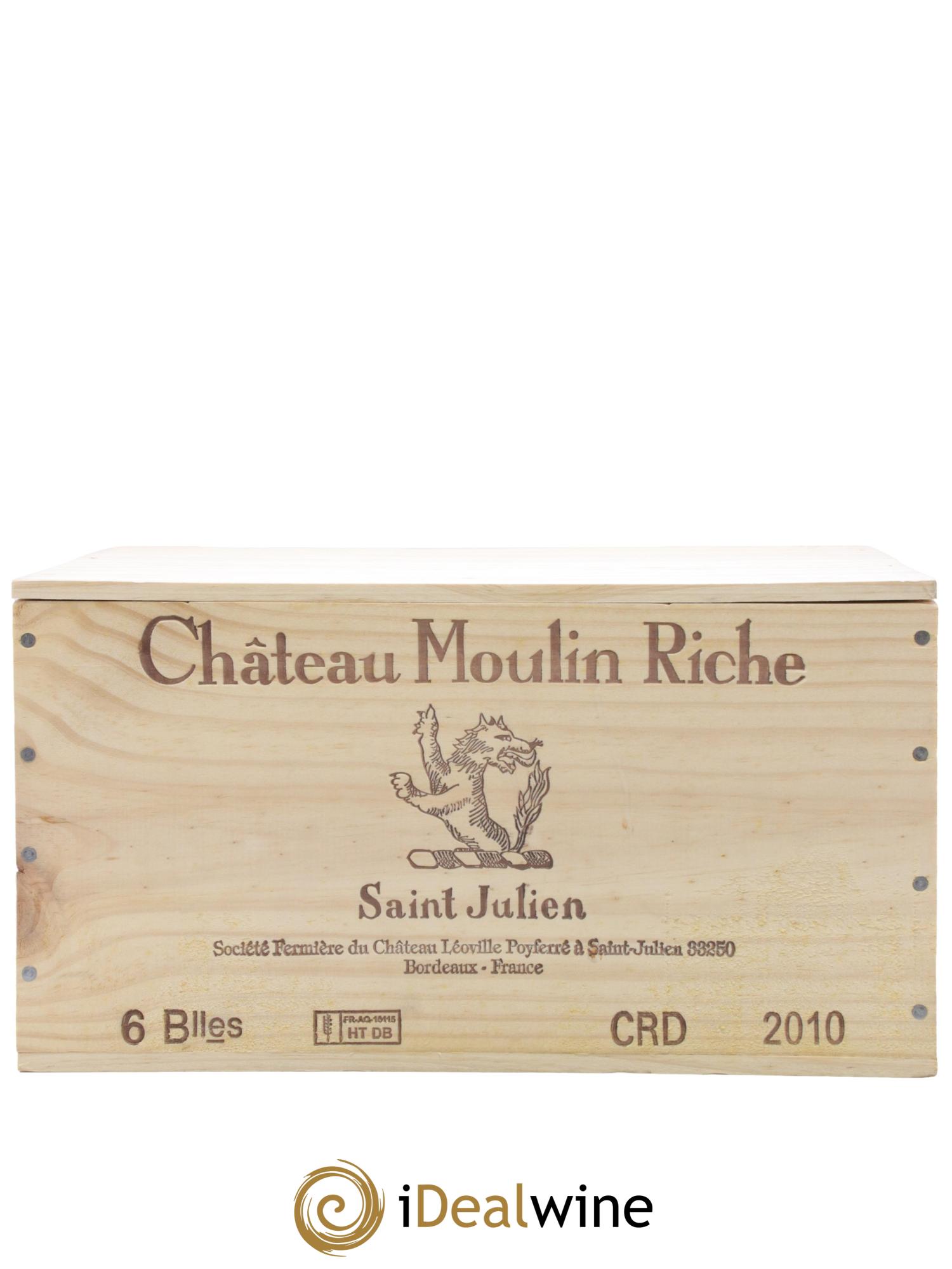 Château Moulin Riche 2010 - Lot de 6 bouteilles - 1