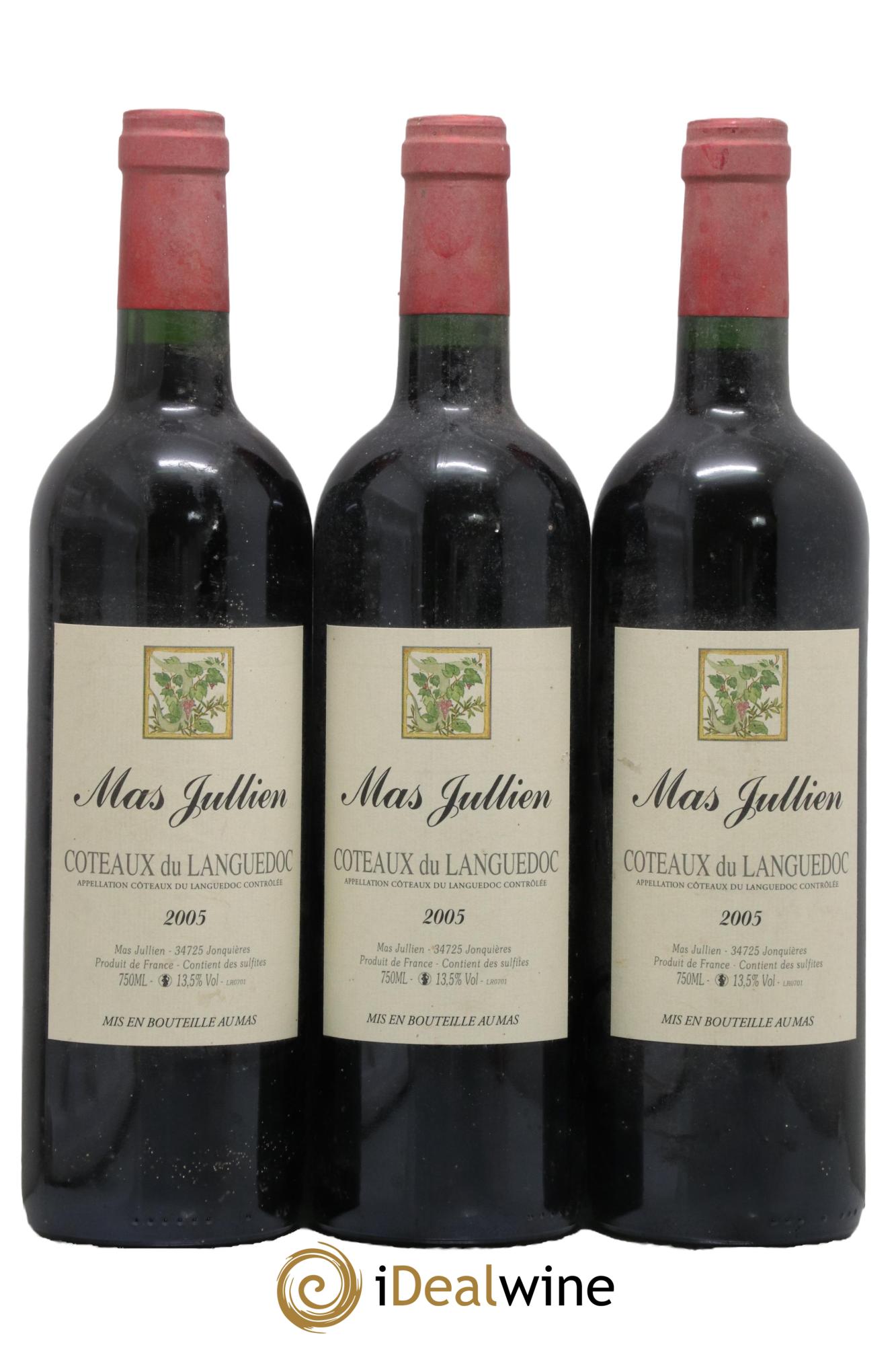 Terrasses du Larzac Mas Jullien Olivier Jullien 2005 - Lot de 3 bouteilles - 0
