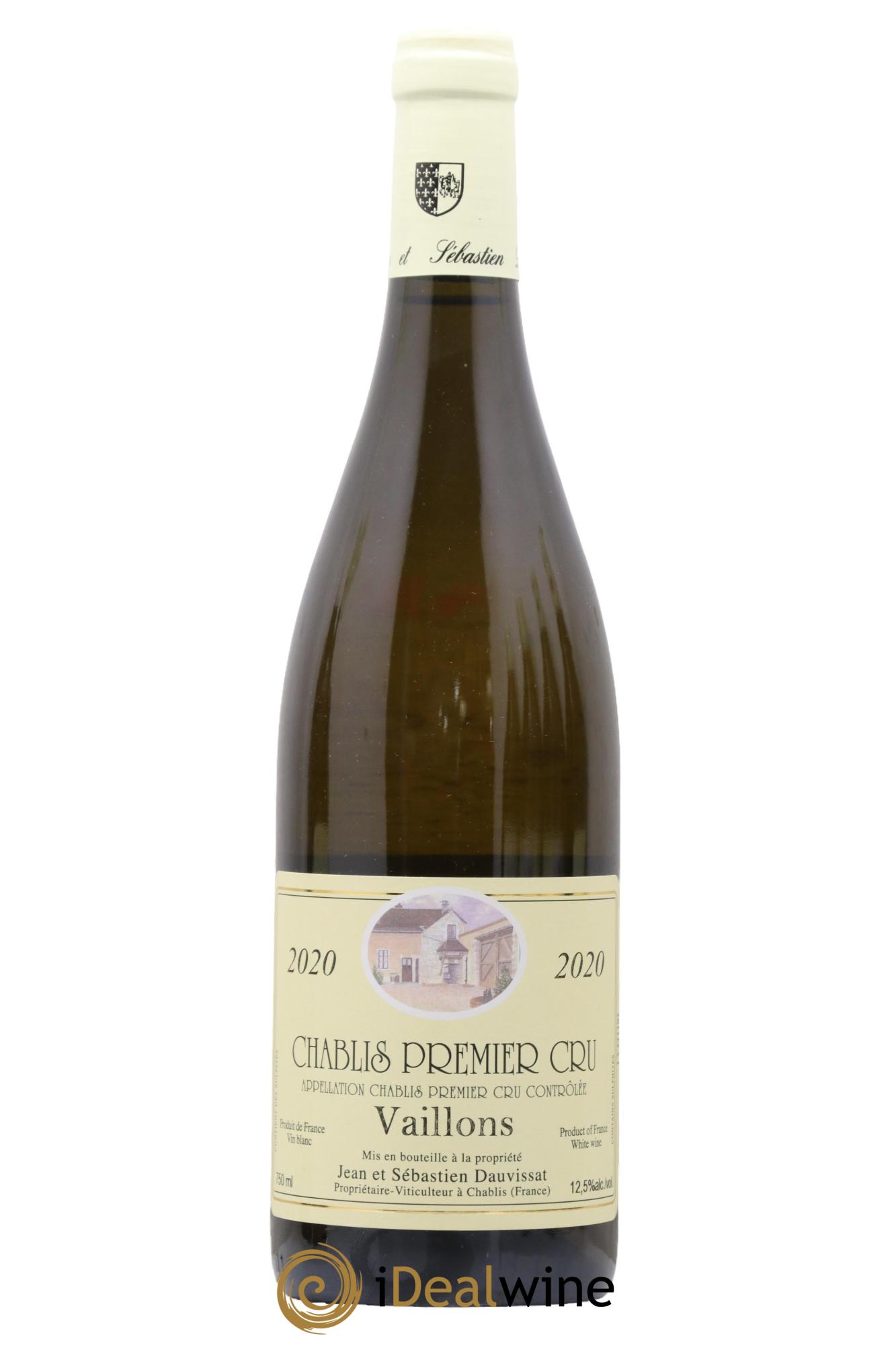Chablis 1er Cru Vaillons Jean & Sébastien Dauvissat (Domaine) 2020 - Lot de 1 bouteille - 0