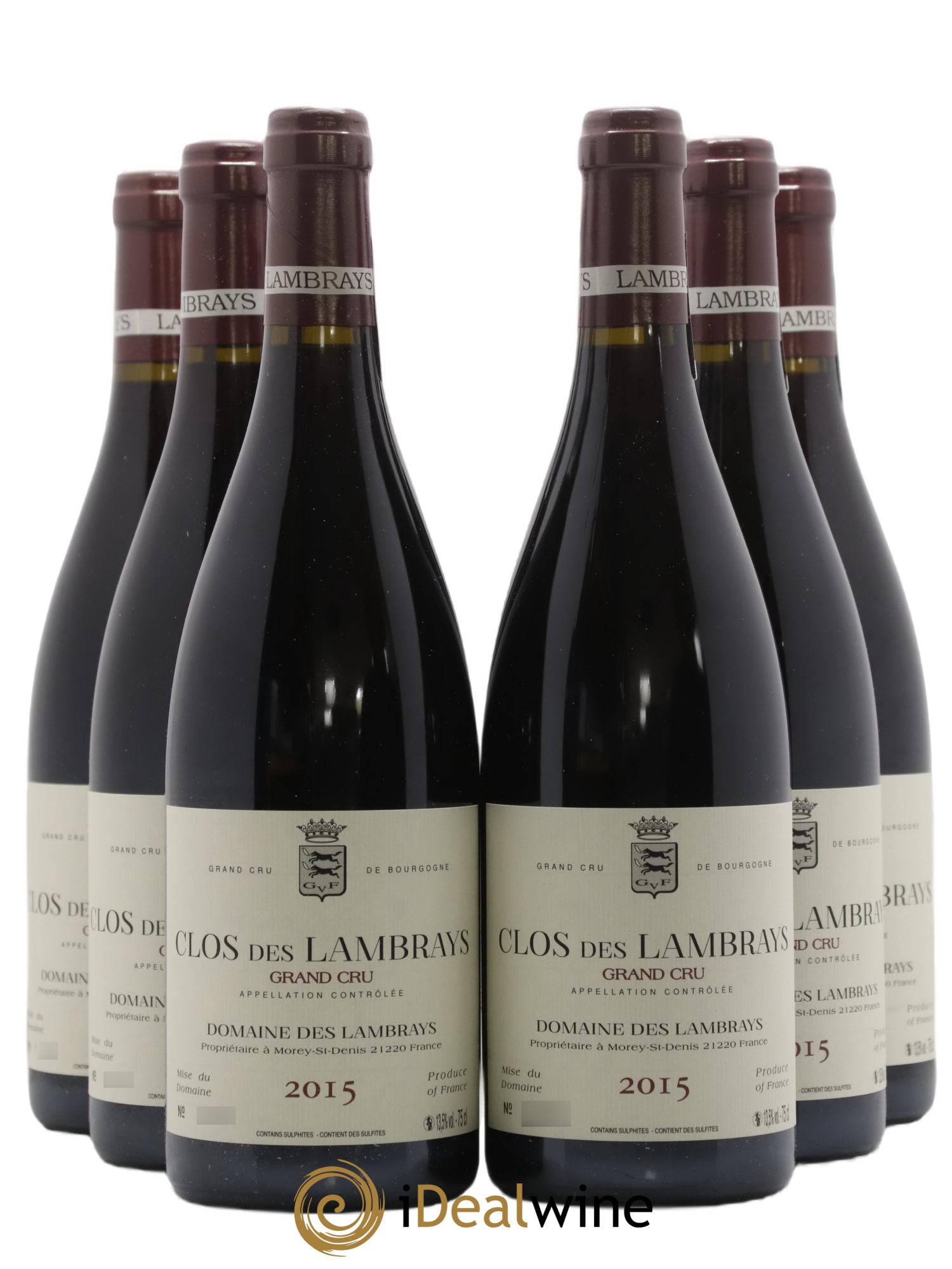 Clos des Lambrays Grand Cru Domaine des Lambrays 2015 - Lot de 6 bouteilles - 0