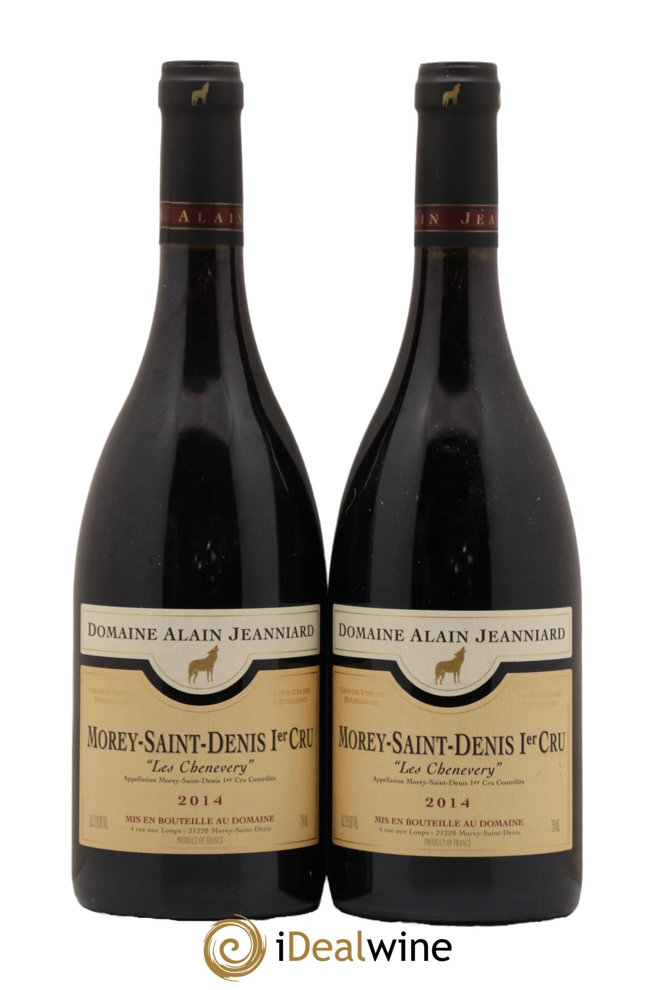 Morey-Saint-Denis 1er Cru Les Chenevery Domaine Alain Jeanniard 2014 - Lot de 2 bouteilles - 0