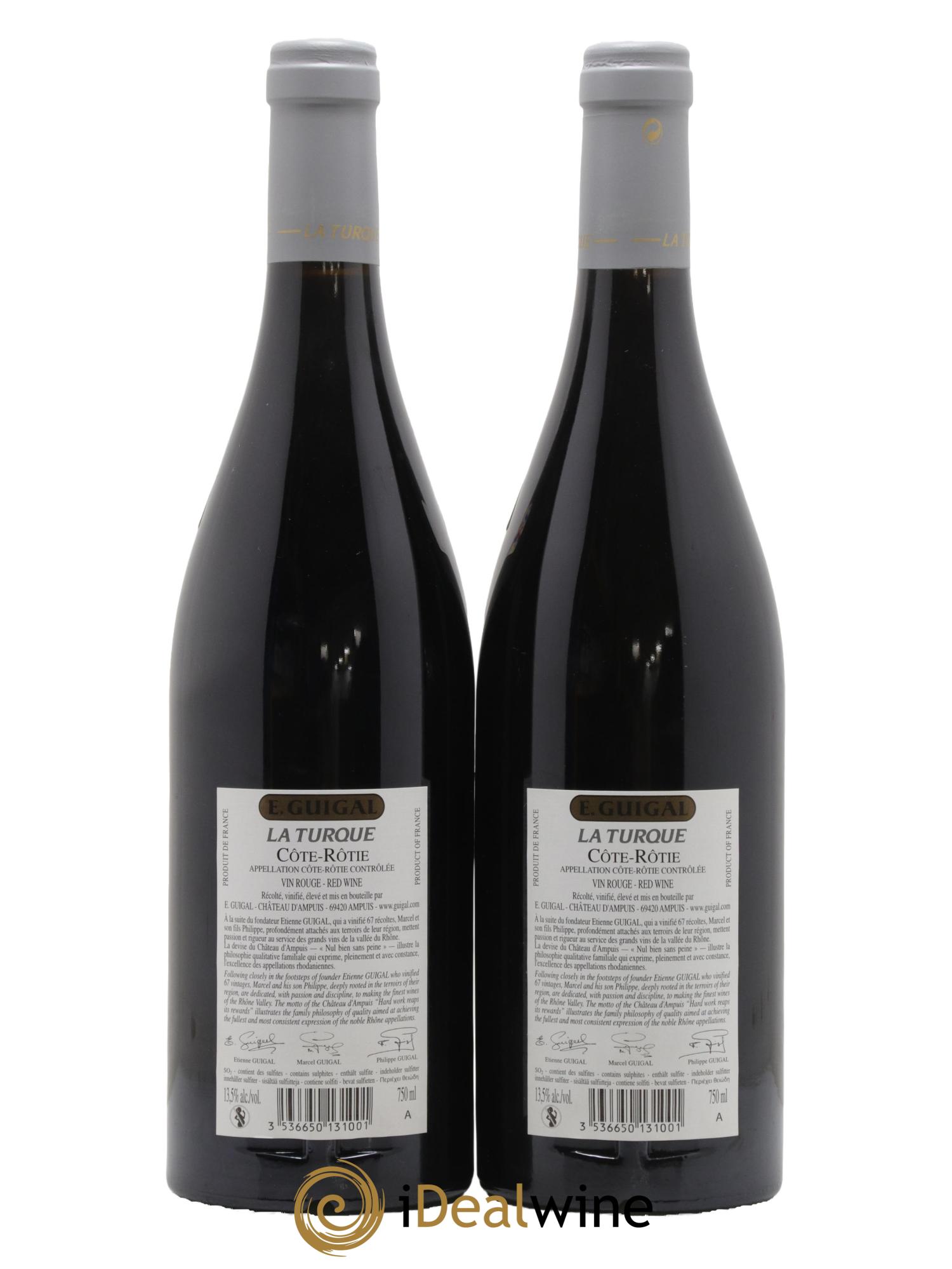 Côte-Rôtie La Turque Guigal 2016 - Lot de 2 bouteilles - 1