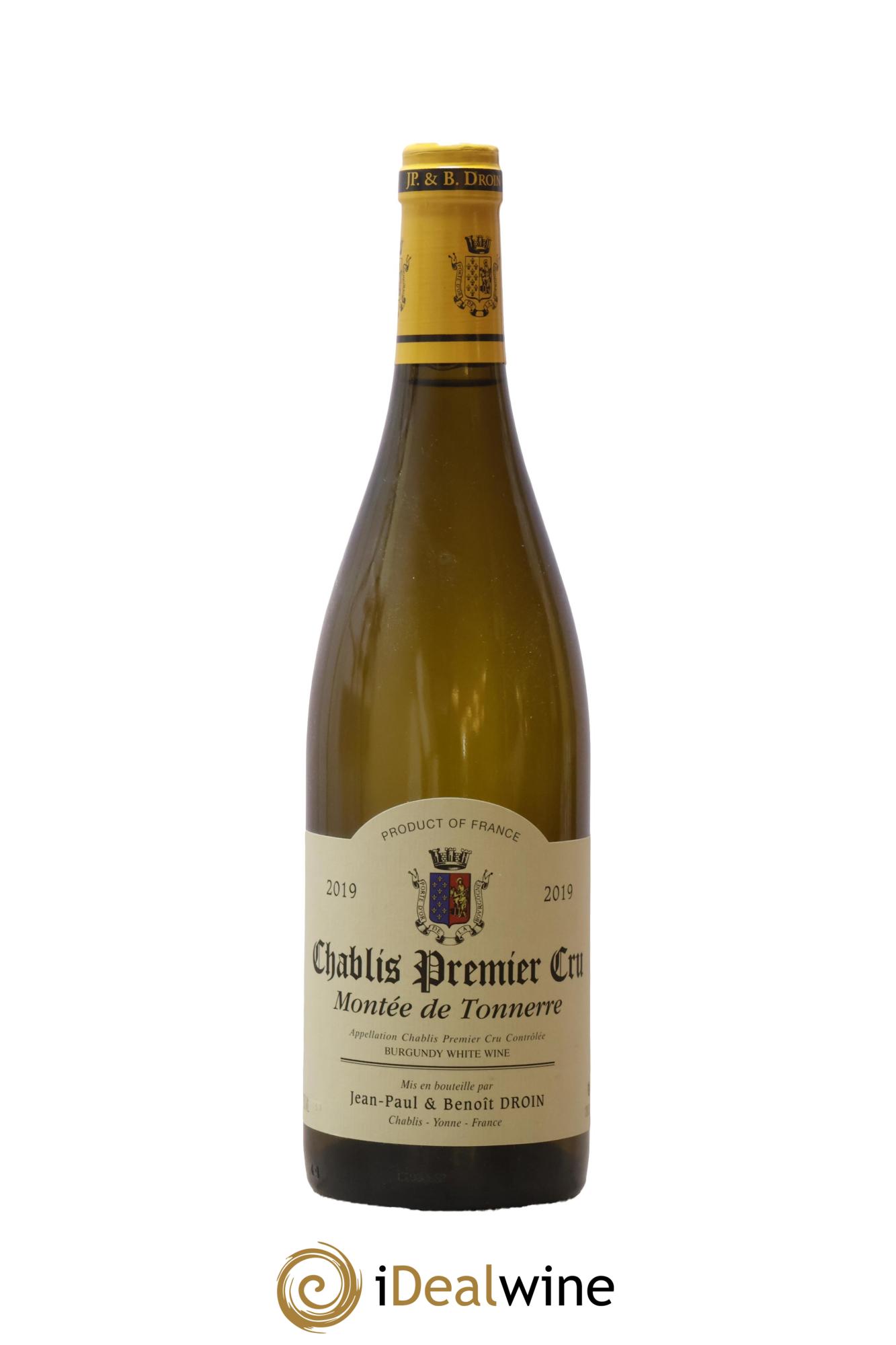 Chablis 1er Cru Montée de Tonnerre Jean-Paul & Benoît Droin (Domaine) 2019 - Lotto di 1 bottiglia - 0